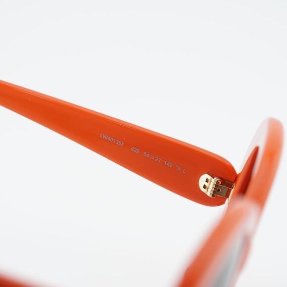 Loewe Loewe LW40135F 42E Sunglasses Orange Round Frame, Brown Size ONE SIZE - 6 Thumbnail