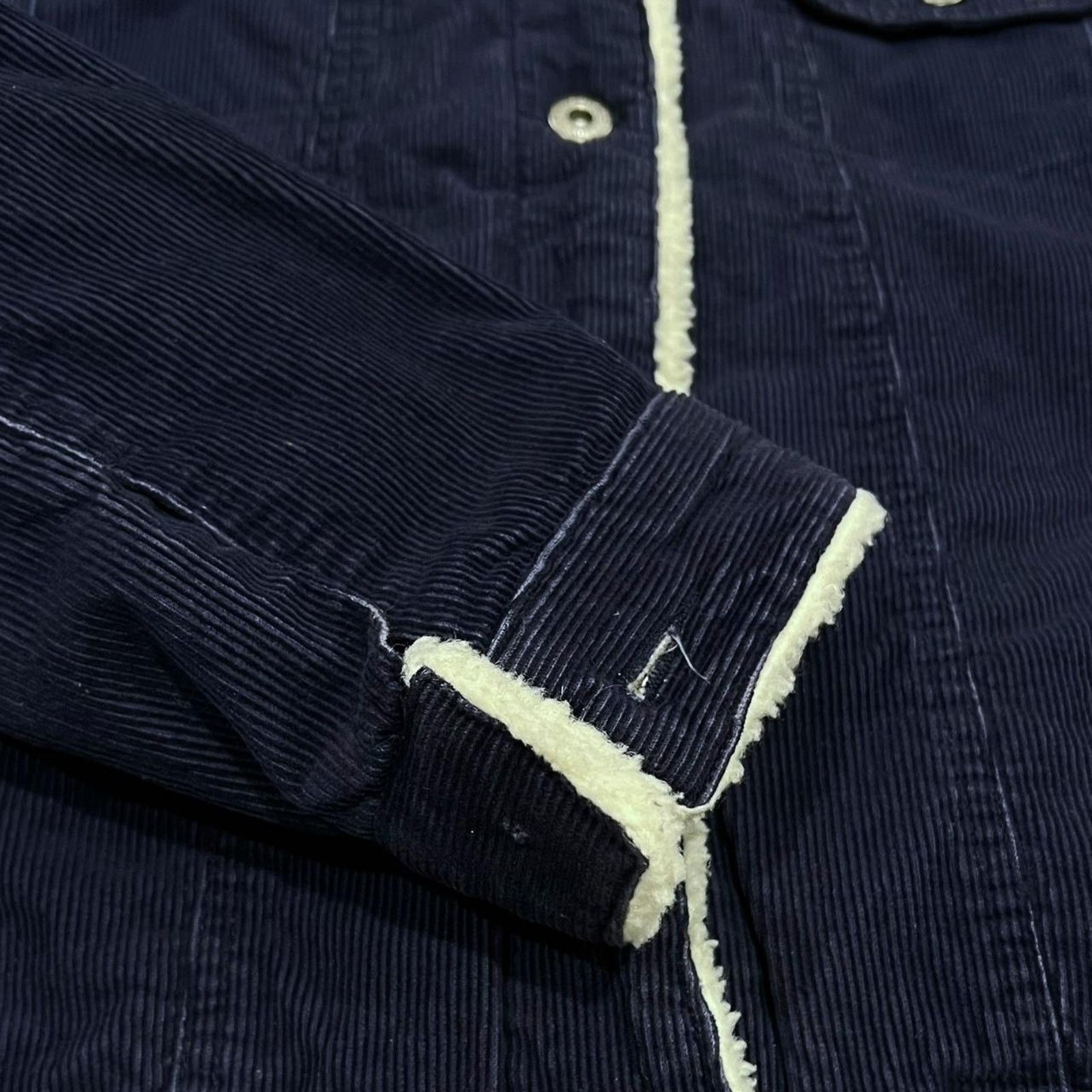Levi's Steve & Barry’s Blue Corduroy Sherpa Collar Trucker Jacket Size US XL / EU 56 / 4 - 7 Thumbnail