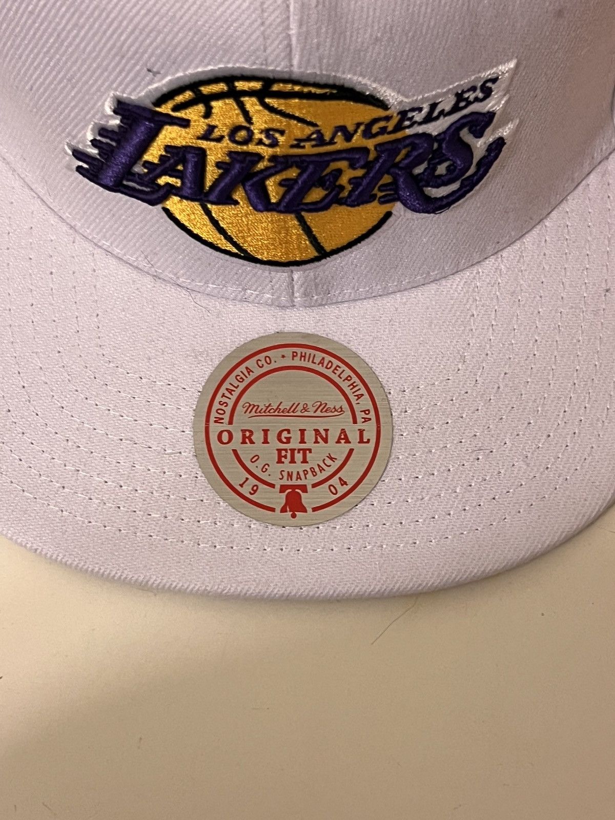 Mitchell & Ness Mitchell & Ness White Lakers Snapback Size ONE SIZE - 2 Thumbnail
