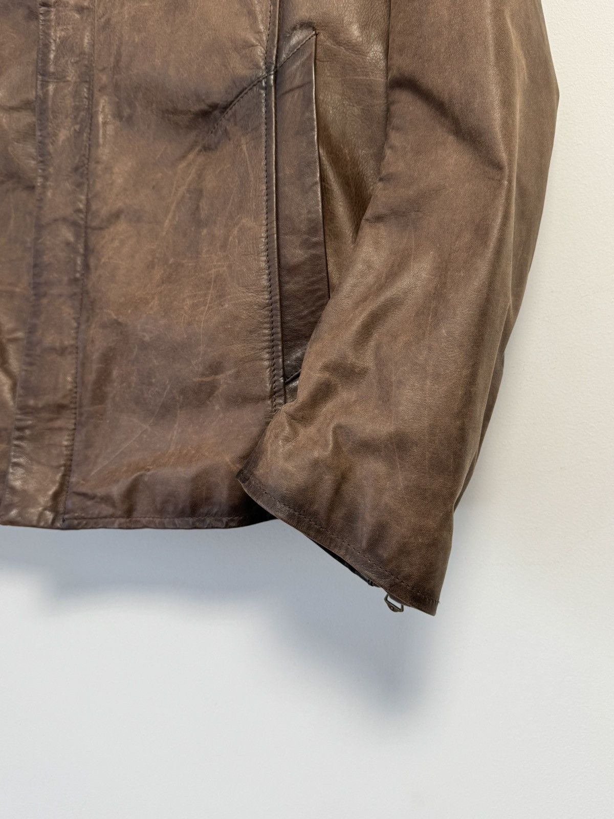 Other LUTIAN VENEZIA Leather Blazer Classic Lamb Nappa Brown Size US L / EU 52-54 / 3 - 7 Thumbnail
