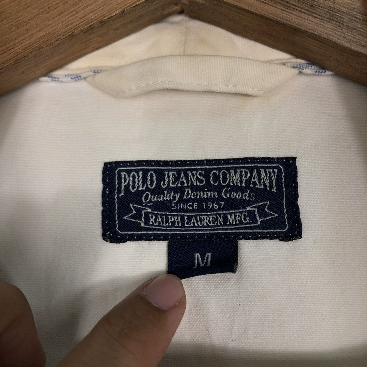 Polo Ralph Lauren Biker Jacket Zipper Ralph Lauren Mfg Polo Jeans Company Flag Size US M / EU 48-50 / 2 - 22 Thumbnail