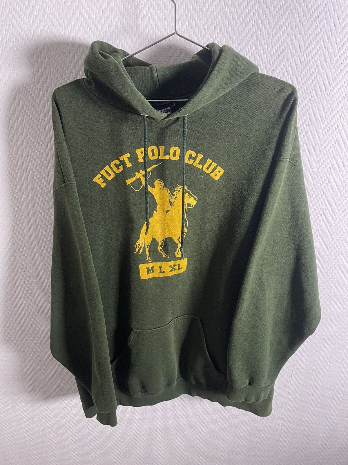 image of 90’S Fuct Polo Club Hoodie Size XL in Green, Men's
