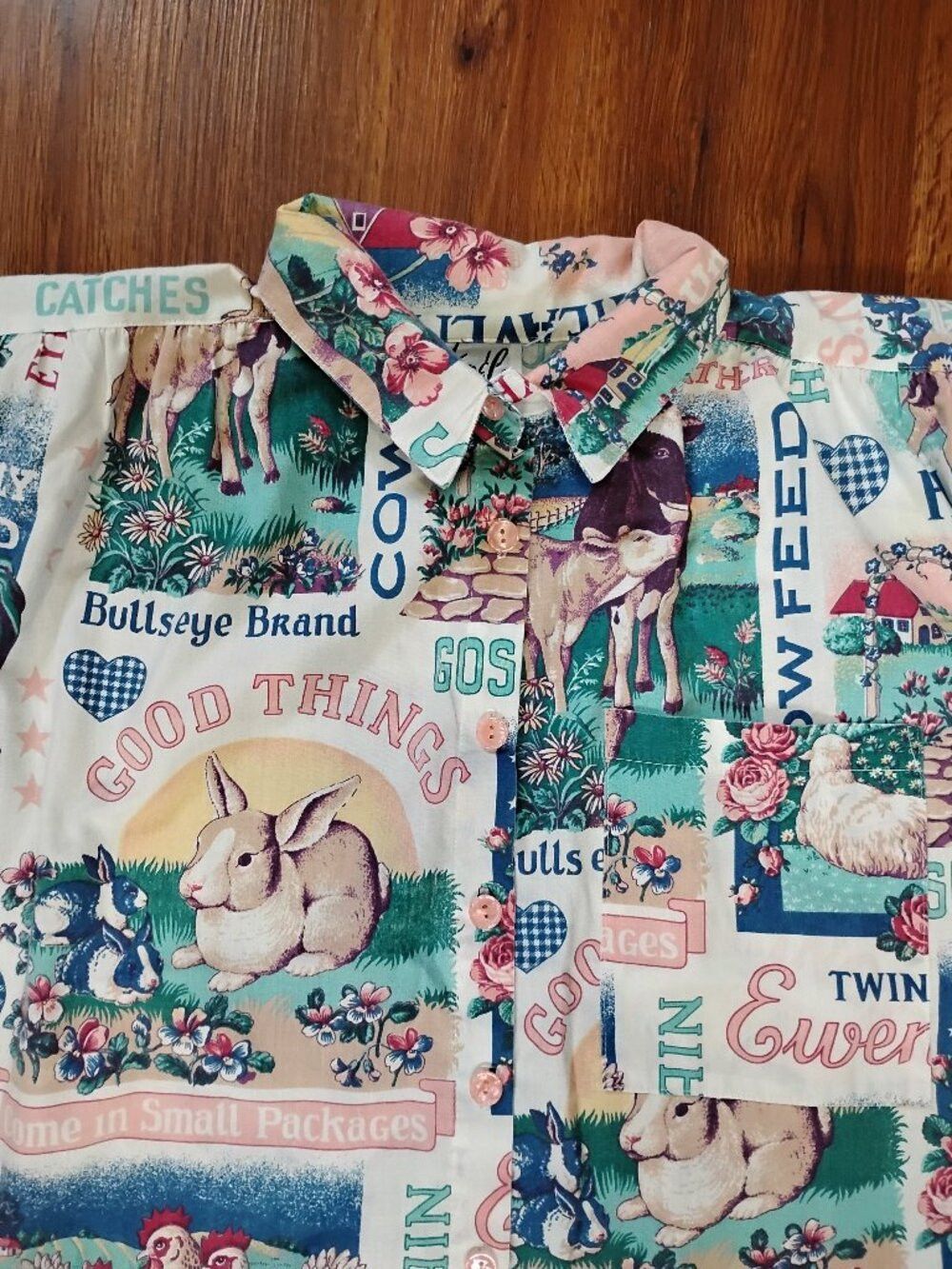Other Vintage Tap & Co. Cottage Core AOP Button Shirt Size XXL / US 16-18 / IT 52-54 - 1 Thumbnail