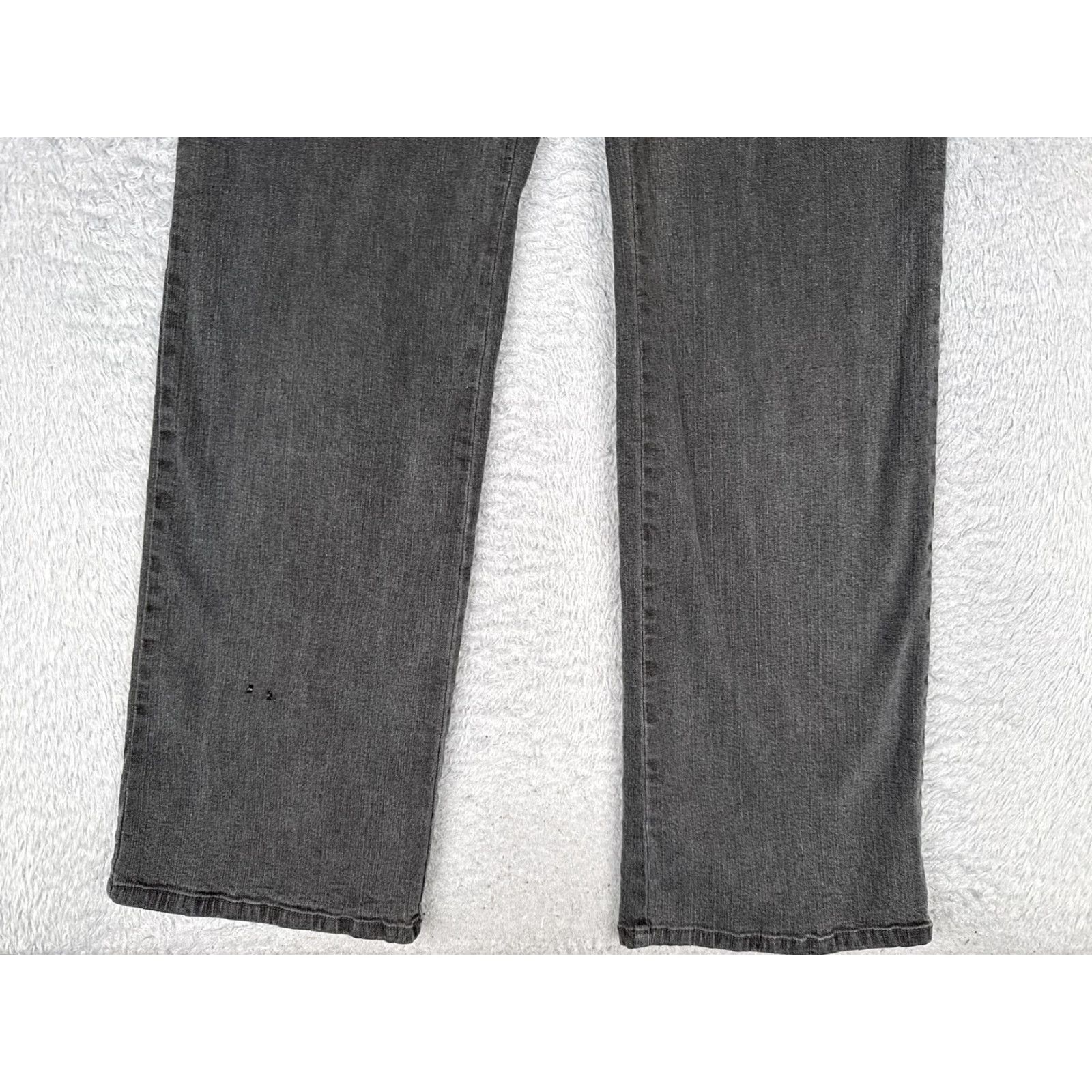 Vintage FDJ French Dressing Jeans Womens 12 Gray Charcoal High Rise Flare 28x32 Stretch Denim 5-Pocket Rhinestone Vintage No Size 34" / US 12 / IT 48 - 2 Thumbnail