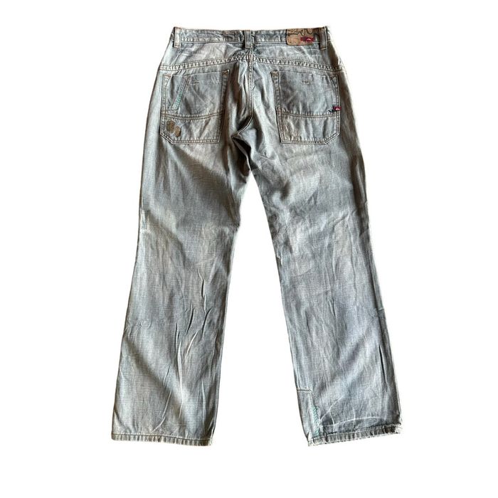 Archival Clothing Y2K QUIKJEAN VINTAGE QUIKSILVER BAGGY LIGHTWASH DENIM ...