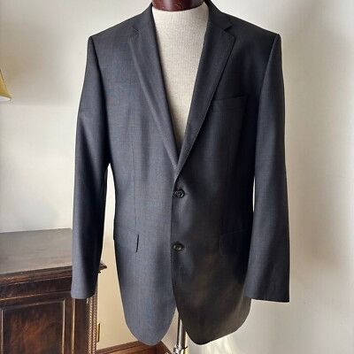 Hugo Boss Hugo Boss Pure Wool Blazer Jacket 2 Button Gray Sport Coat S Size 42L - 9 Thumbnail