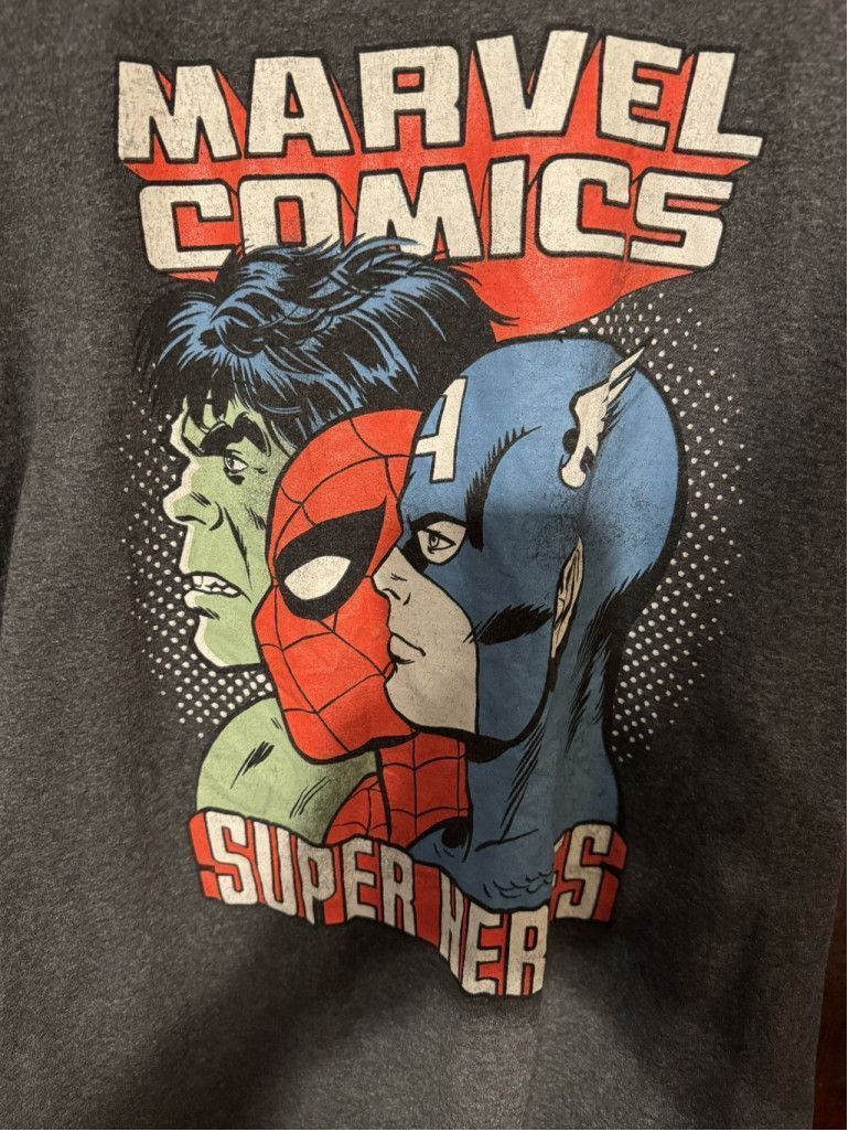 Marvel Comics Captain America Marvel Avengers T-Shirt Men's Sz XL Gray Size US XL / EU 56 / 4 - 5 Thumbnail