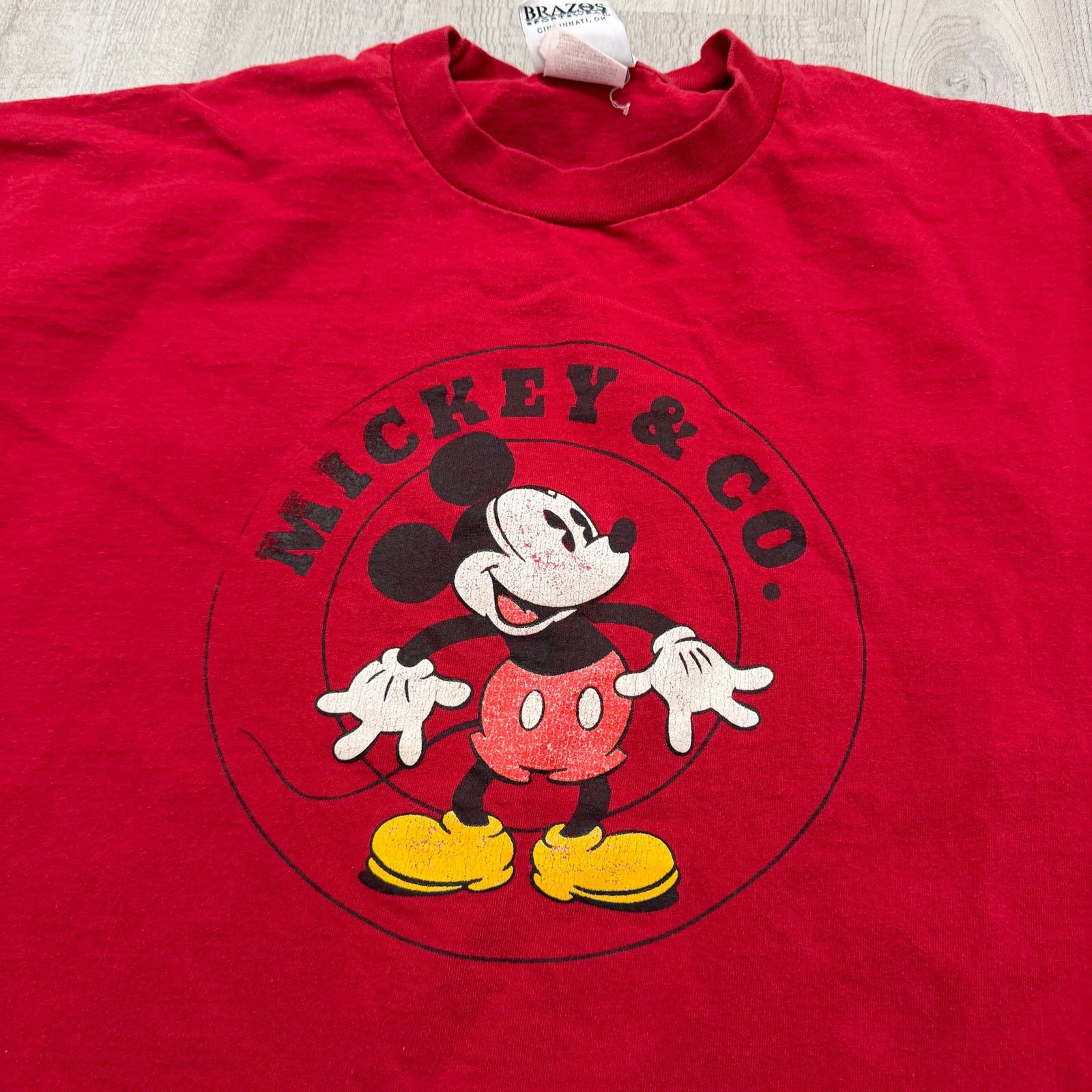 Vintage Vintage Mickey & Co Mickey Mouse Shirt Men's XL Red Size US XL / EU 56 / 4 - 3 Thumbnail