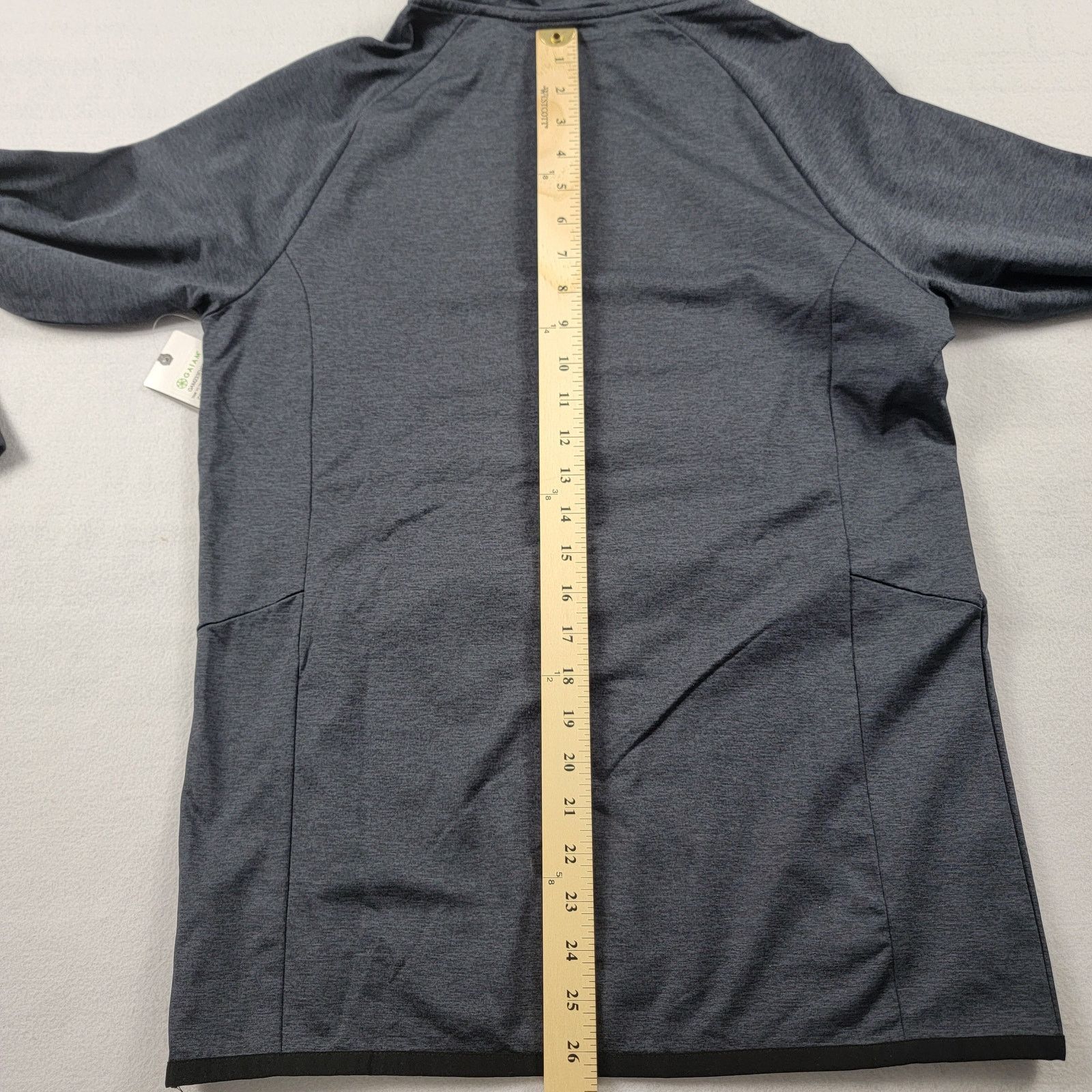 Cult Gaia Gaiam Mens 1/4 Zip Slim Fit Hoodie Heather Gray Sz S (580) Size US S / EU 44-46 / 1 - 7 Thumbnail