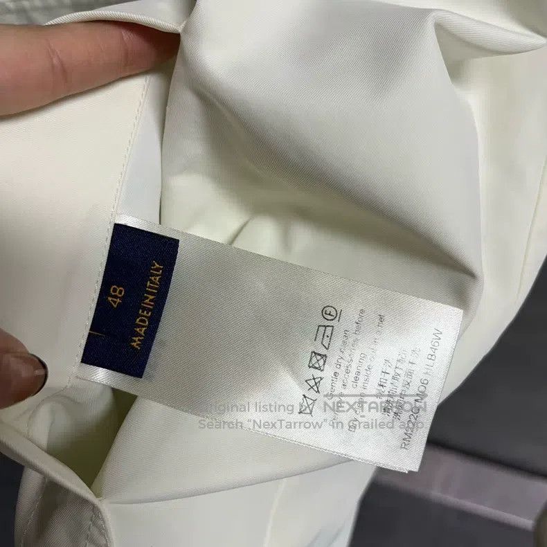 Louis Vuitton Louis Vuitton White Solid Windproof Hooded Casual Jacket Size US M / EU 48-50 / 2 - 4 Thumbnail