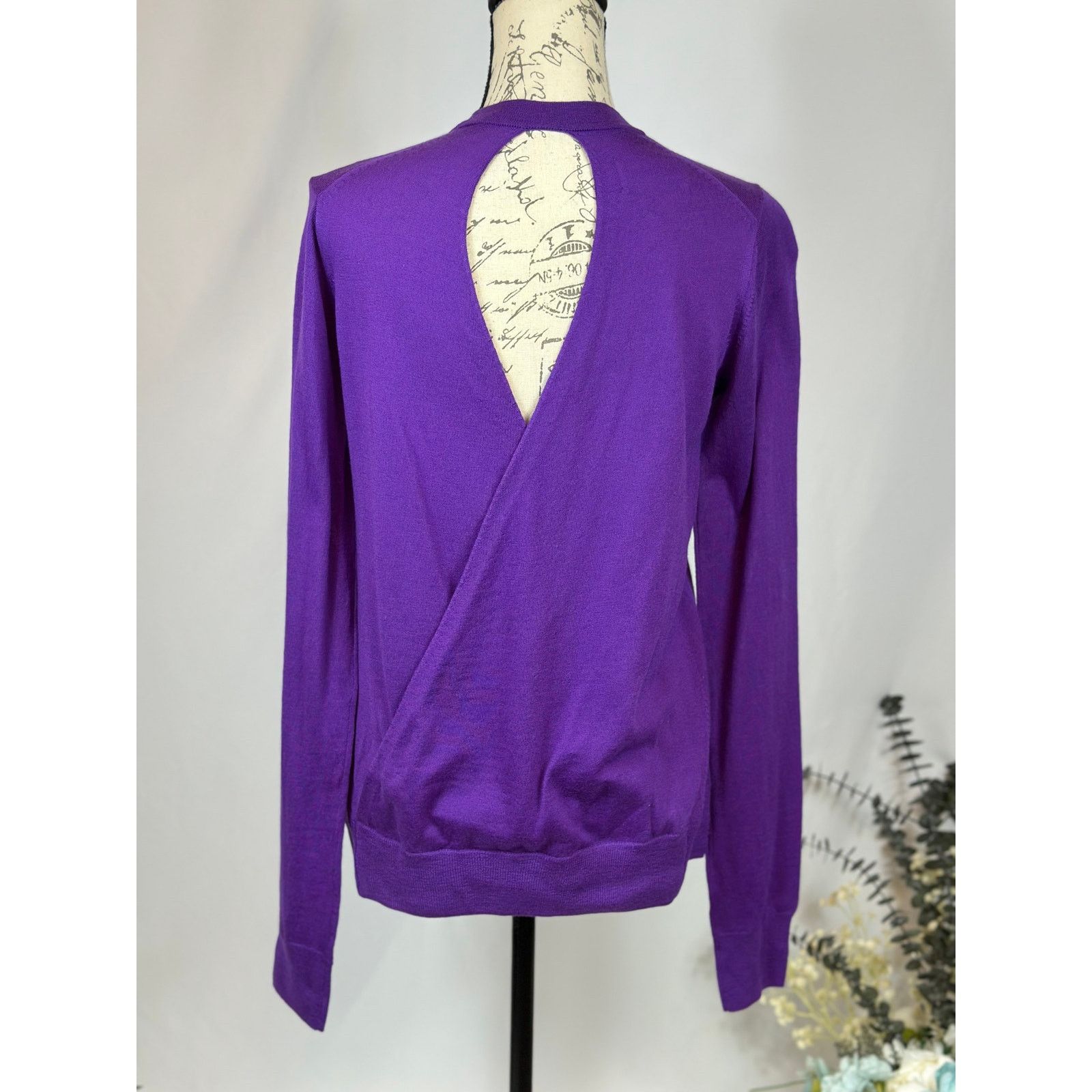 Zadig & Voltaire Zadig & Voltaire Emma We Goa Purple Merino Wool Sweater L Size L / US 10 / IT 46 - 15 Thumbnail