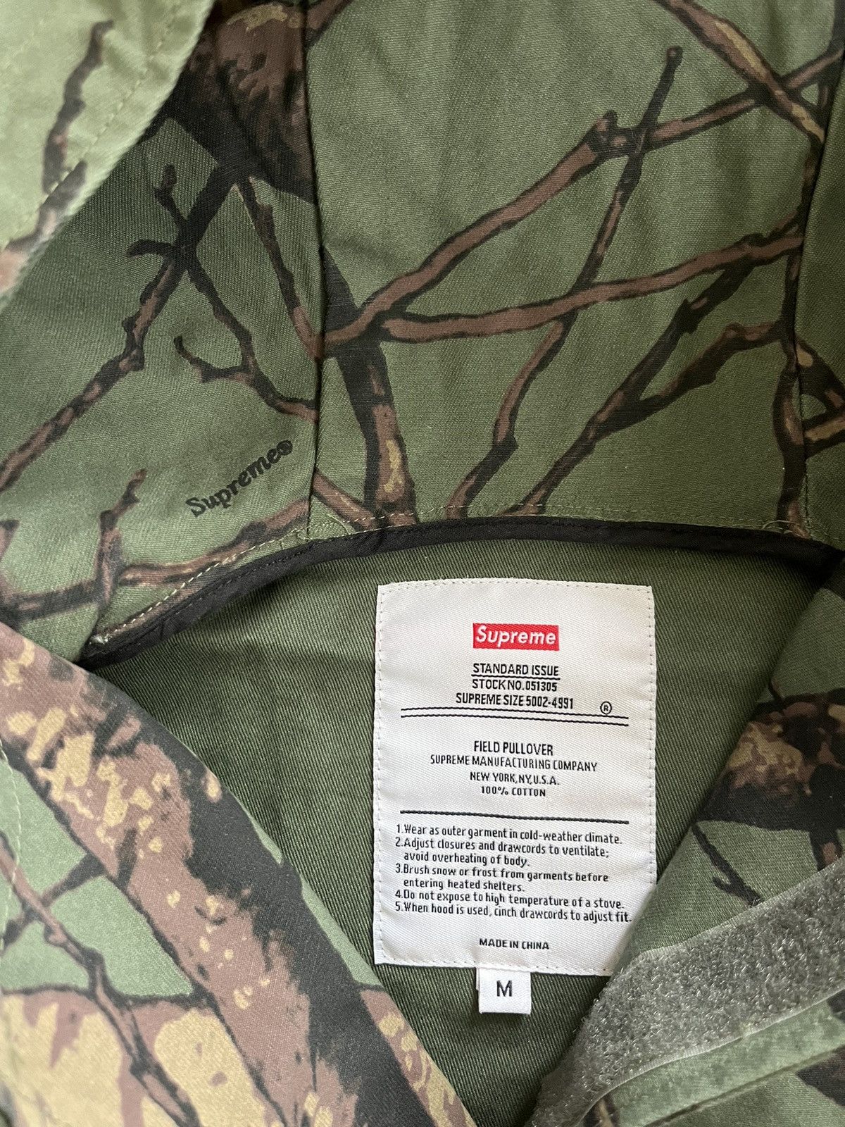 Supreme 2012AW Supreme Tree Camo Field Pullover Anorak Size US M / EU 48-50 / 2 - 7 Thumbnail