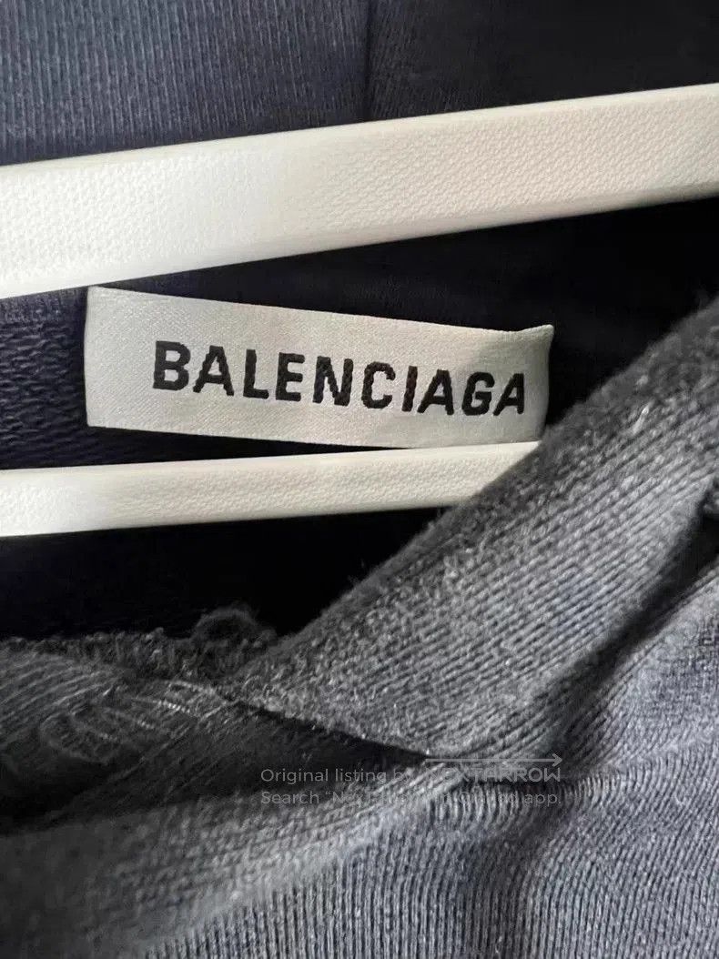 Balenciaga Balenciaga CREW Black Hoodie XL. Size US XL / EU 56 / 4 - 3 Thumbnail