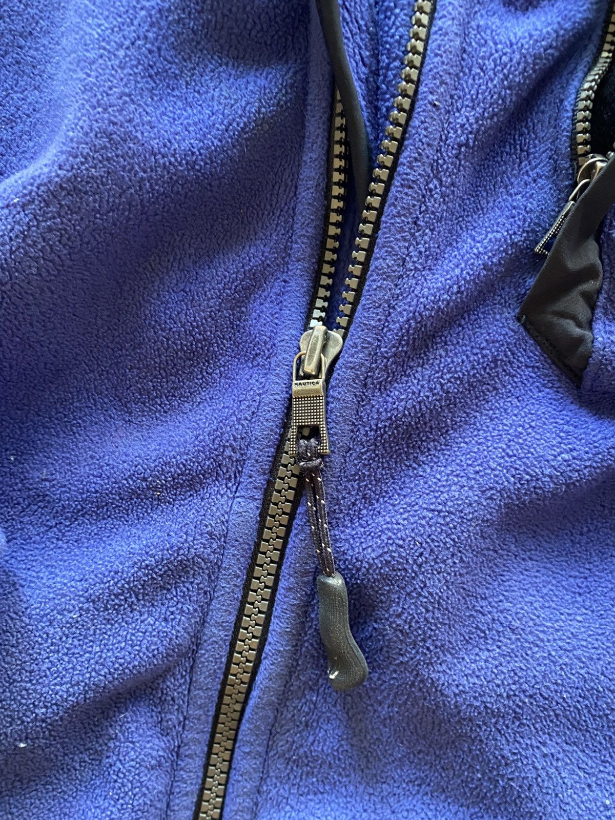 Nautica Vintage Blue Nautica Double Zipper Jacket Fleece Size US L / EU 52-54 / 3 - 4 Thumbnail