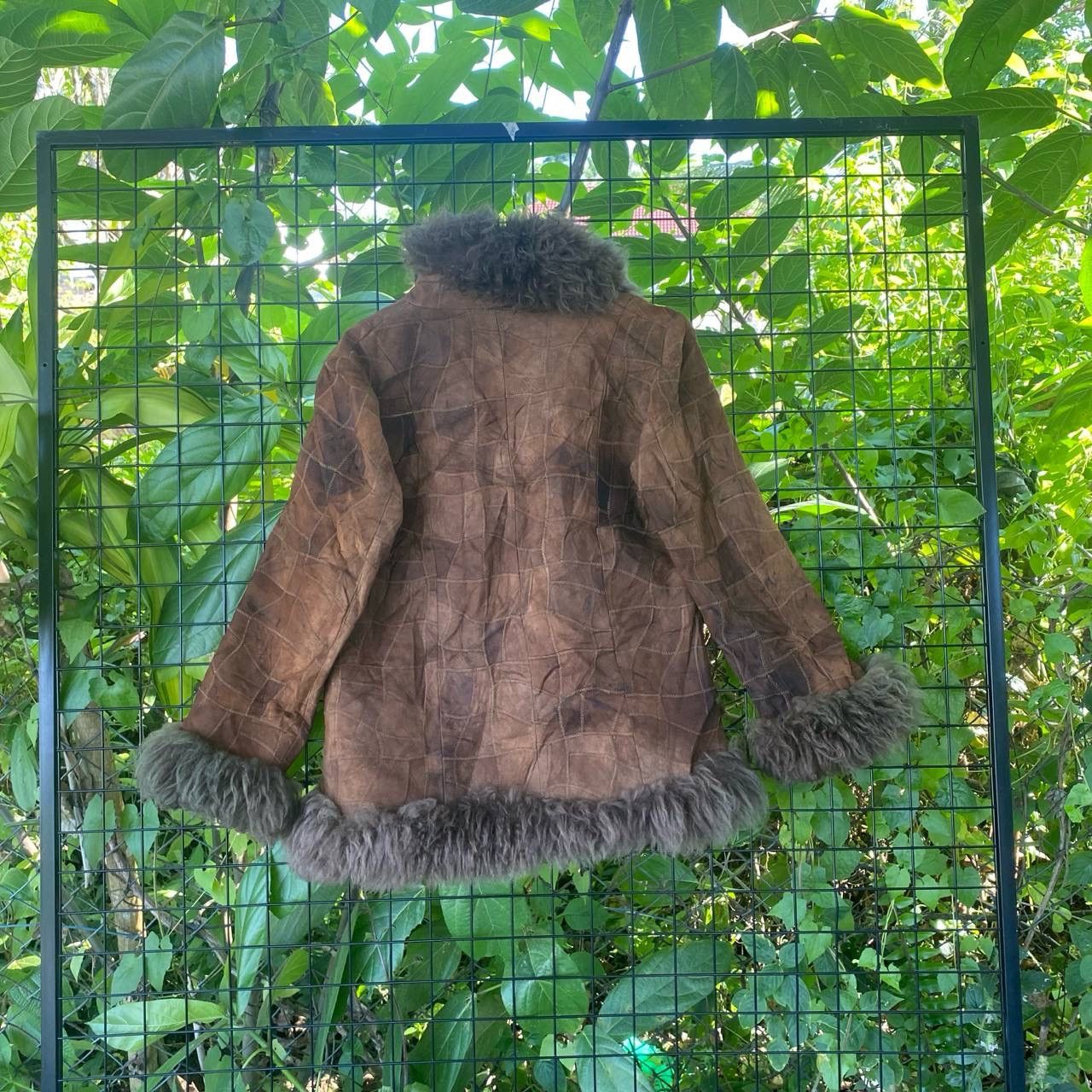 Genuine Leather × Vintage Vintage Fluffy Quilted Leather Jacket Size L / US 10 / IT 46 - 8 Thumbnail