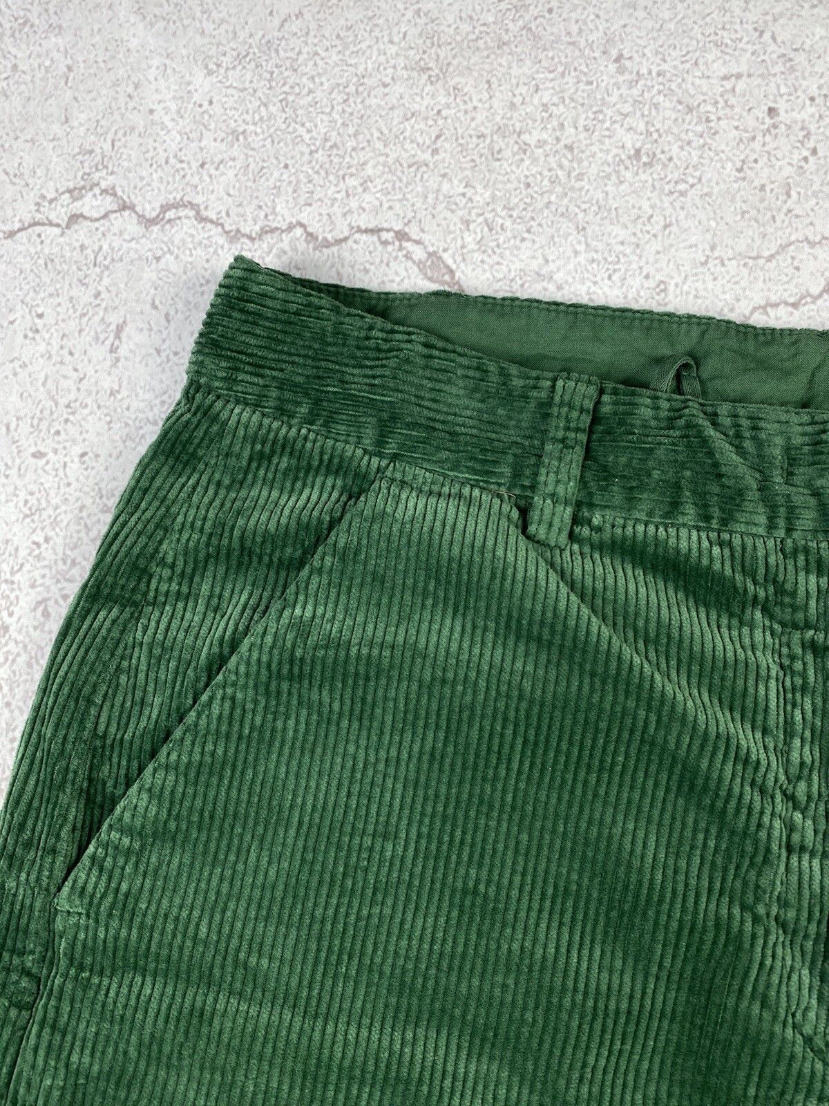 Aspesi Aspesi Womens Cotton Corduroy Wide Cropped Pants Size 28" / US 6 / IT 42 - 6 Thumbnail