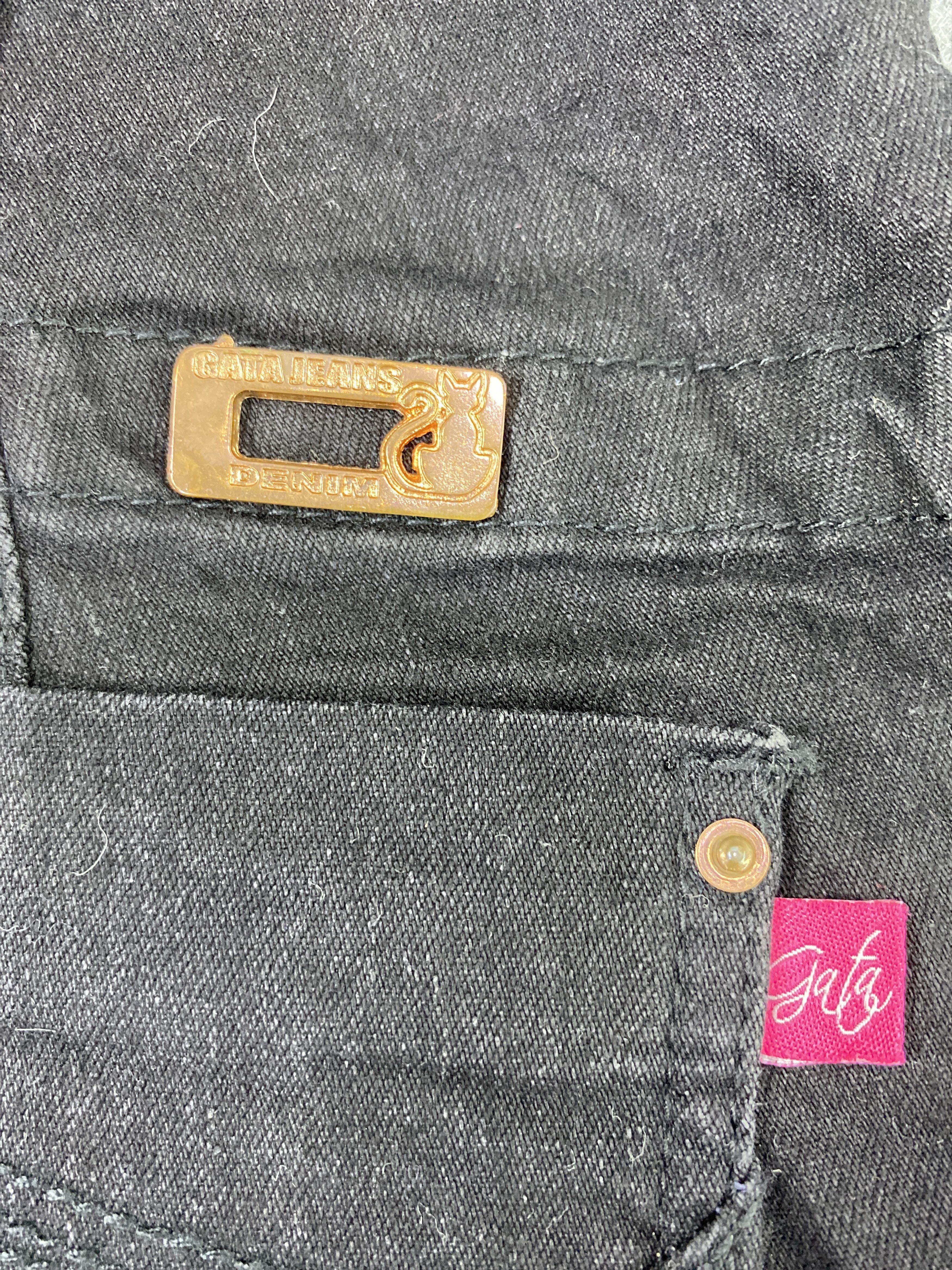 Jean Gata Black Denim - J1017 Size 26" / US 2 / IT 38 - 13 Thumbnail