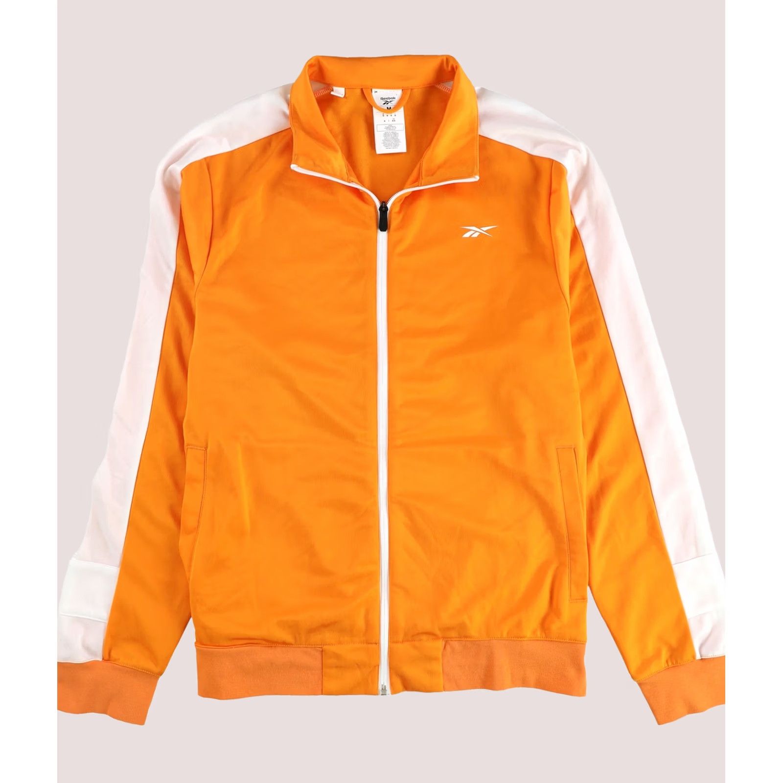 Reebok Reebok Mens Meet You There Small Vector Track Jacket, Orange, Medium Size US M / EU 48-50 / 2 - 1 Thumbnail