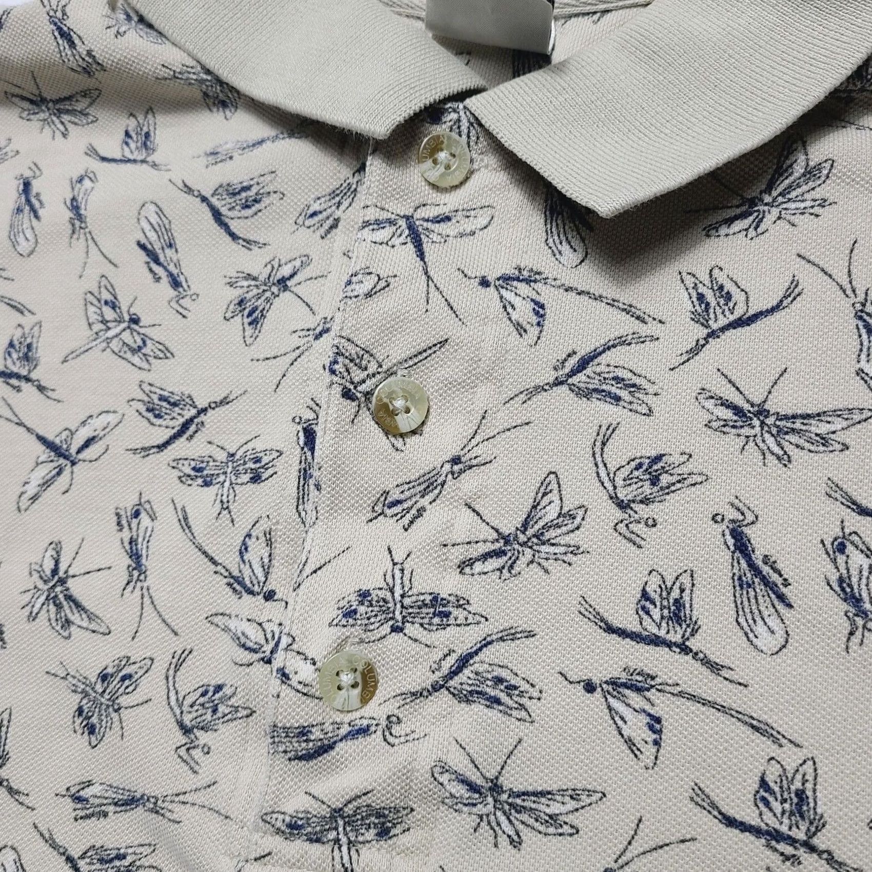 Vintage VINTAGE Columbia Polo Shirt Men's XL Mayflies All Over Print AOP Short Sleeve 90's Fish Size US XL / EU 56 / 4 - 3 Thumbnail