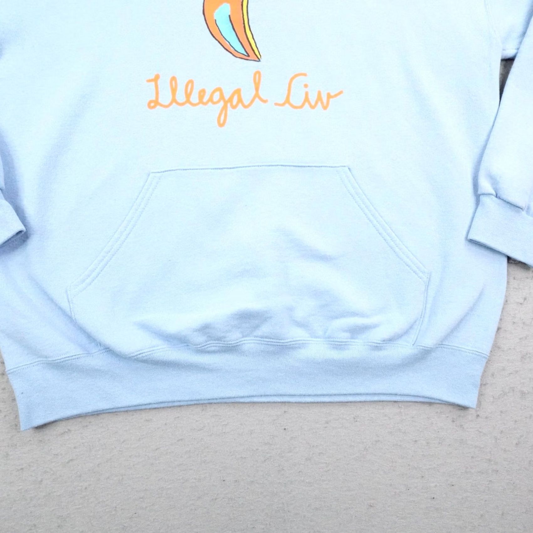 Vintage Illegal Civ Hoodie Mens Medium Blue Cartoon Bird Logo Pullover Sweatshirt Skater Size US M / EU 48-50 / 2 - 4 Thumbnail