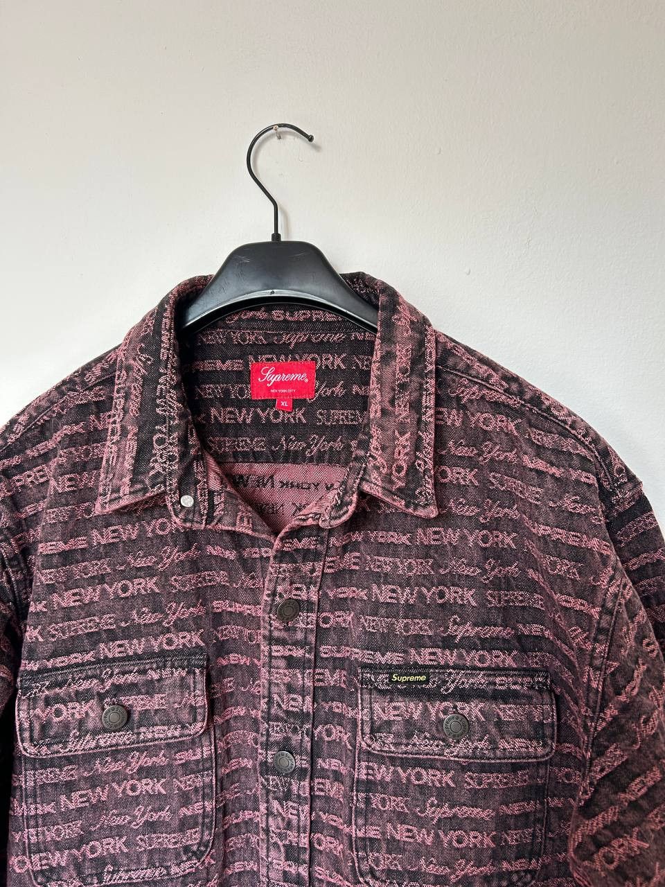 Supreme Supreme Multi Type Jacquard Denim Shirt Overshirt Jacket Size US XL / EU 56 / 4 - 10 Thumbnail