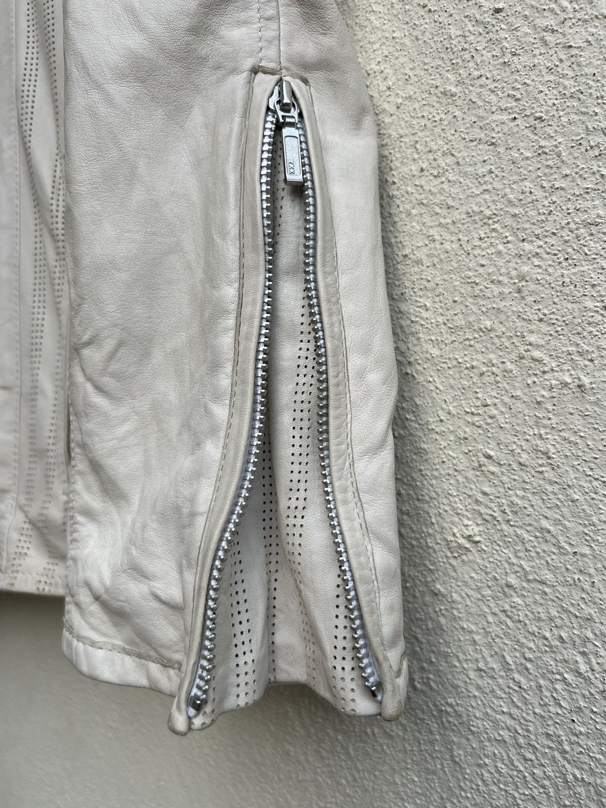 ABAHOUSE Abahouse Japan Patina White Sheep Napa Leather Jacket Size US S / EU 44-46 / 1 - 11 Thumbnail