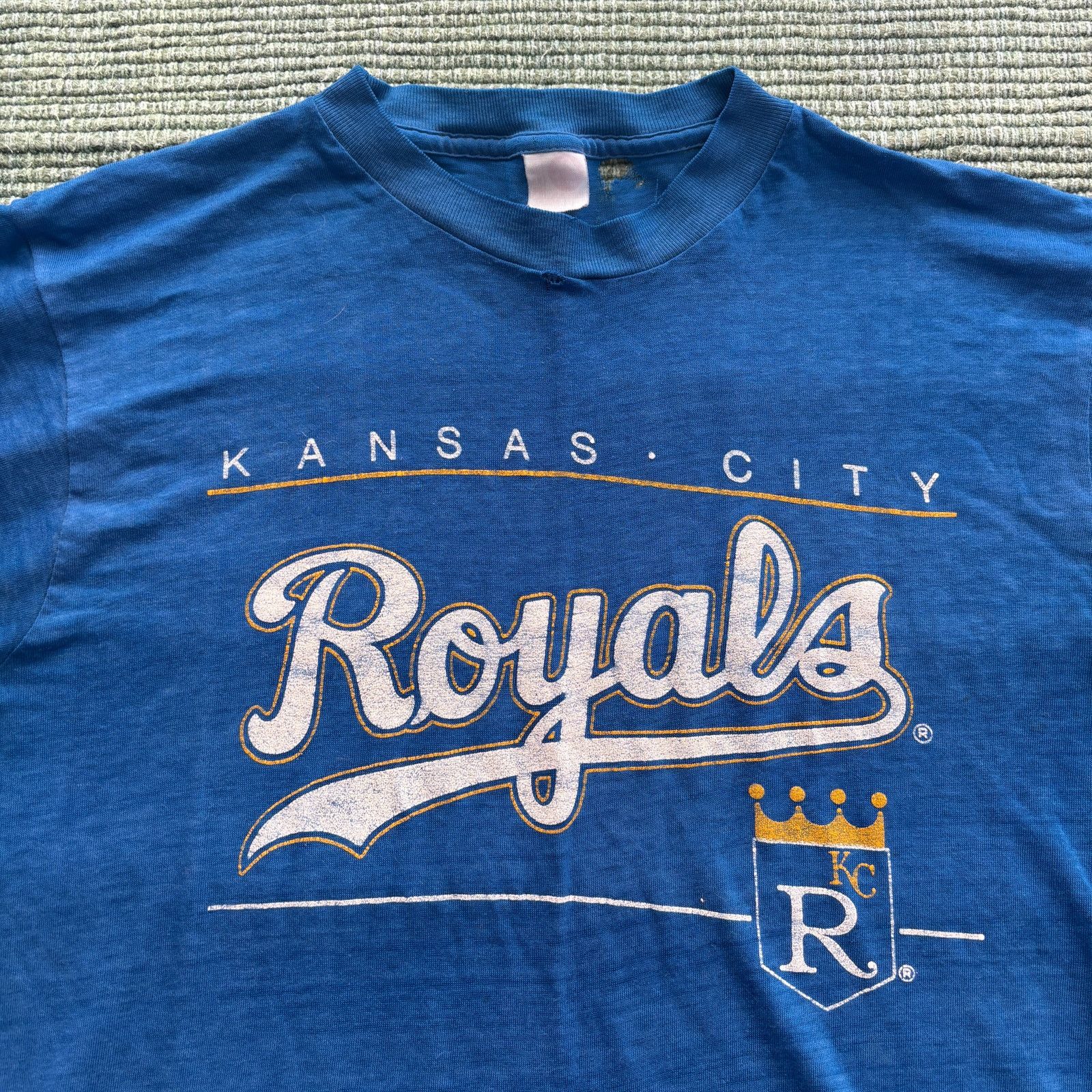 MLB × Vintage True Vintage 70s 80s Kansas City Royals Single Stitched Tee Size US L / EU 52-54 / 3 - 3 Thumbnail