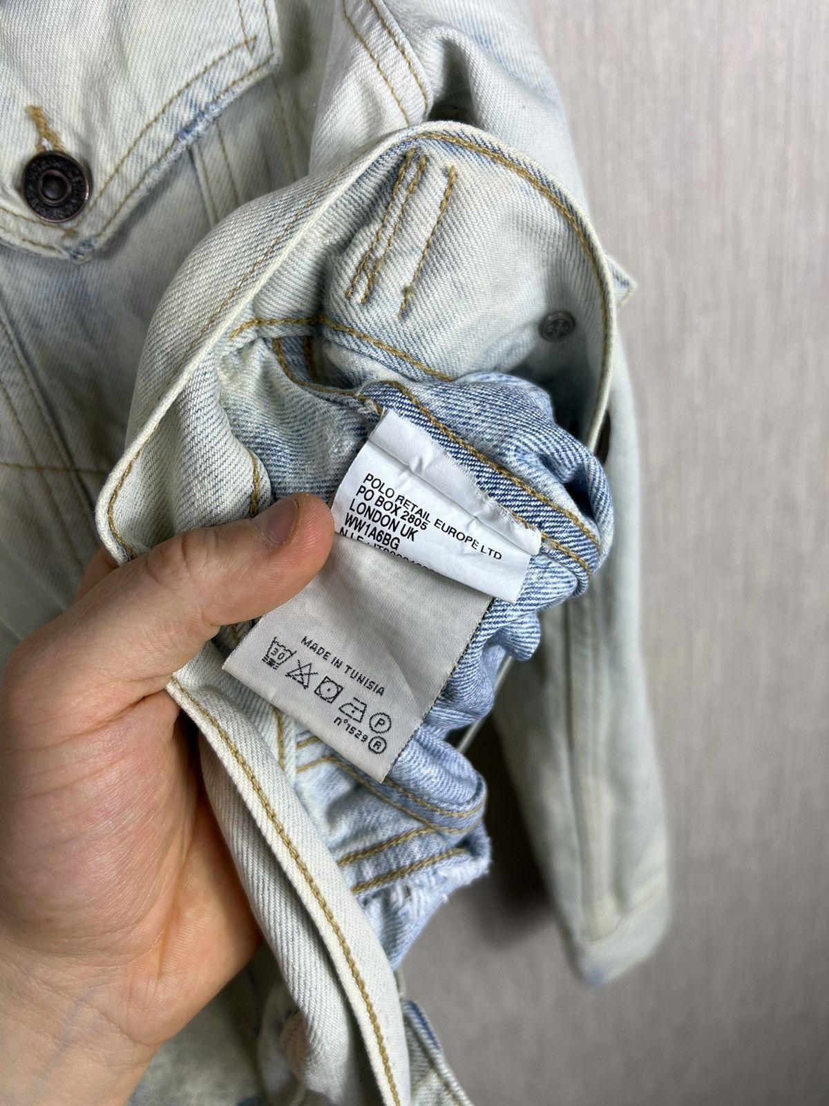 Denim & Supply Ralph Lauren Ralph Lauren denim & supply acid bleach skull denim jacket Size US M / EU 48-50 / 2 - 23 Thumbnail