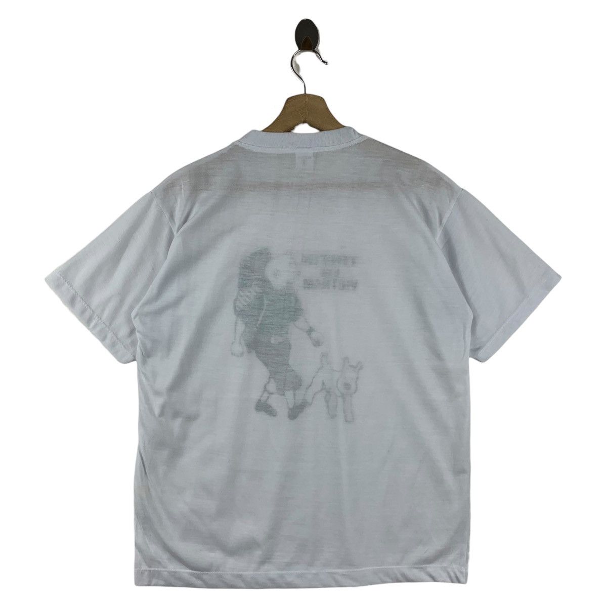 Cartoon Network × Vintage Vintage TINTIN in Vietnam CARTOON Big printed bootleg tee Size US L / EU 52-54 / 3 - 4 Thumbnail