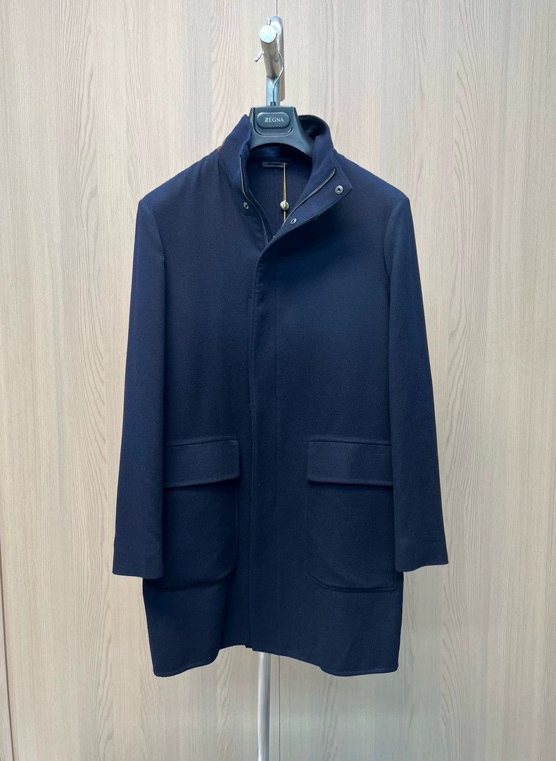 Loro Piana luxurious cashmere coat with suede detailing - dmc Size US S / EU 44-46 / 1 - 1 Thumbnail