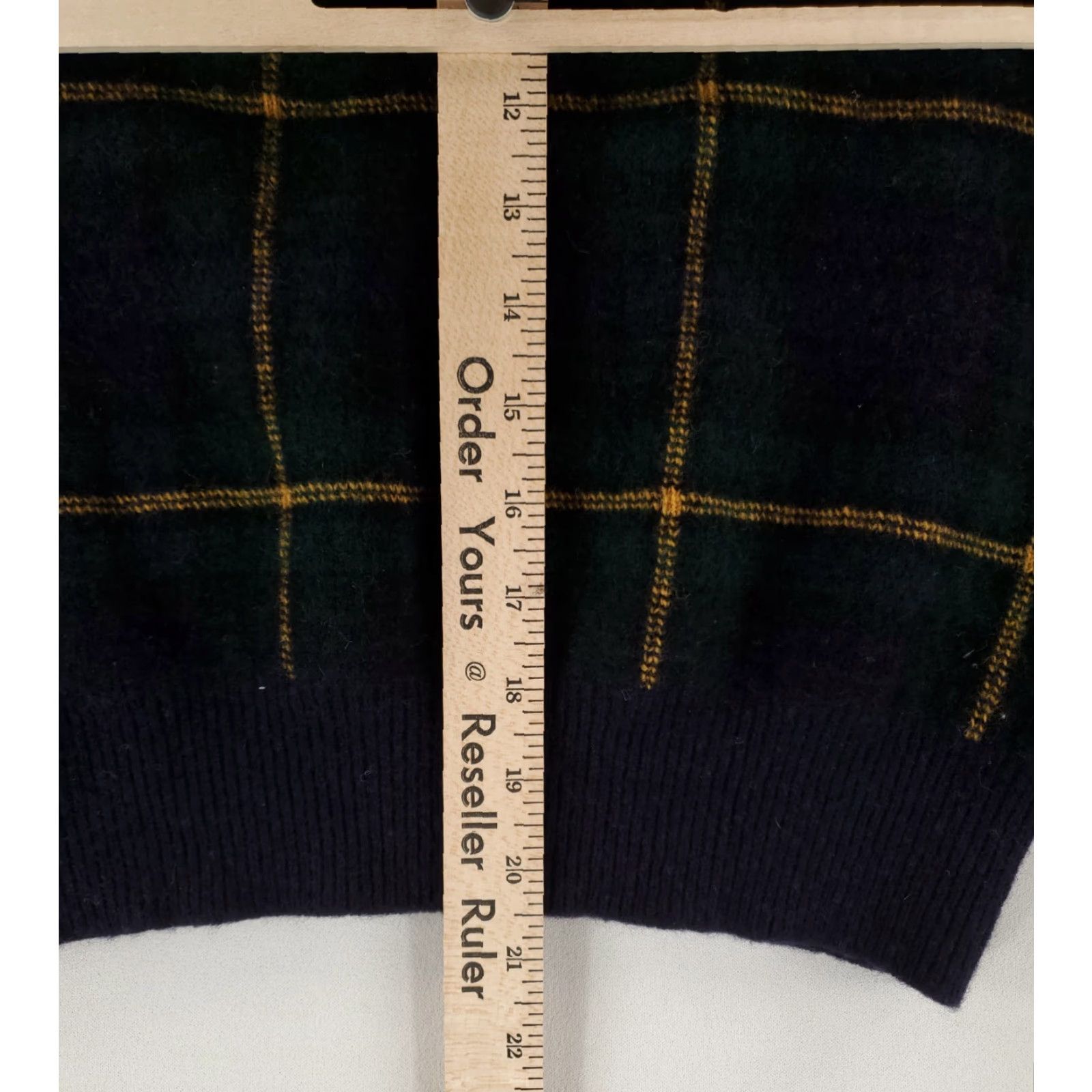 Polo Ralph Lauren Polo Ralph Lauren Sweater Womens S 100% Wool Blue Green Plaid Elbow Patches Multicolor Pullover - Polo Ralph Lauren Sweater S Womens Size S / US 4 / IT 40 - 7 Thumbnail