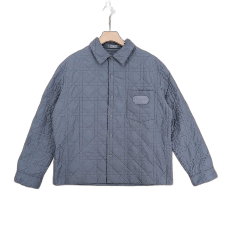 Dior Dior Gray Quilted Logo Jacket Size 50 Size US L / EU 52-54 / 3 - 1 Thumbnail