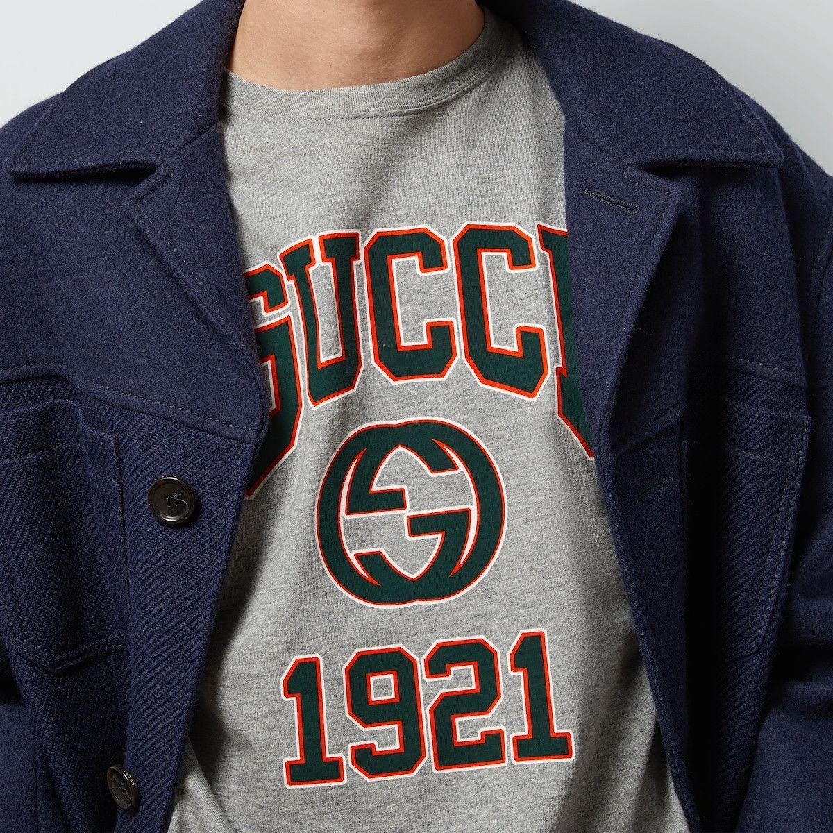 Gucci o1s1wg110925 Cotton Jersey Printed T-Shirt in Grey Size US XL / EU 56 / 4 - 3 Thumbnail