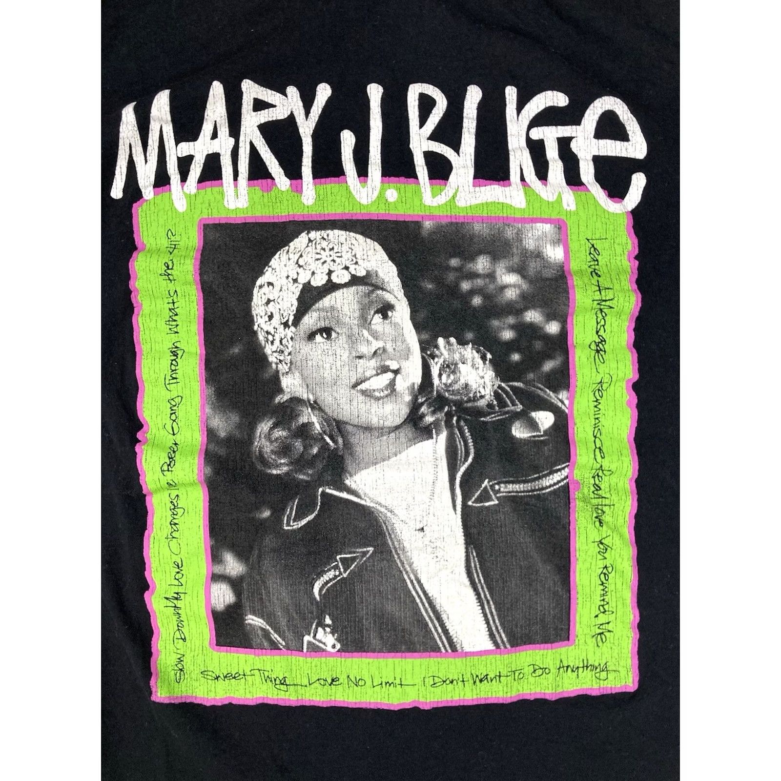Vintage MARY J BLIGE Graphic T-shirt Women Small Black Short Sleeve Music Merch R&B T-Shirt Size S / US 4 / IT 40 - 2 Thumbnail