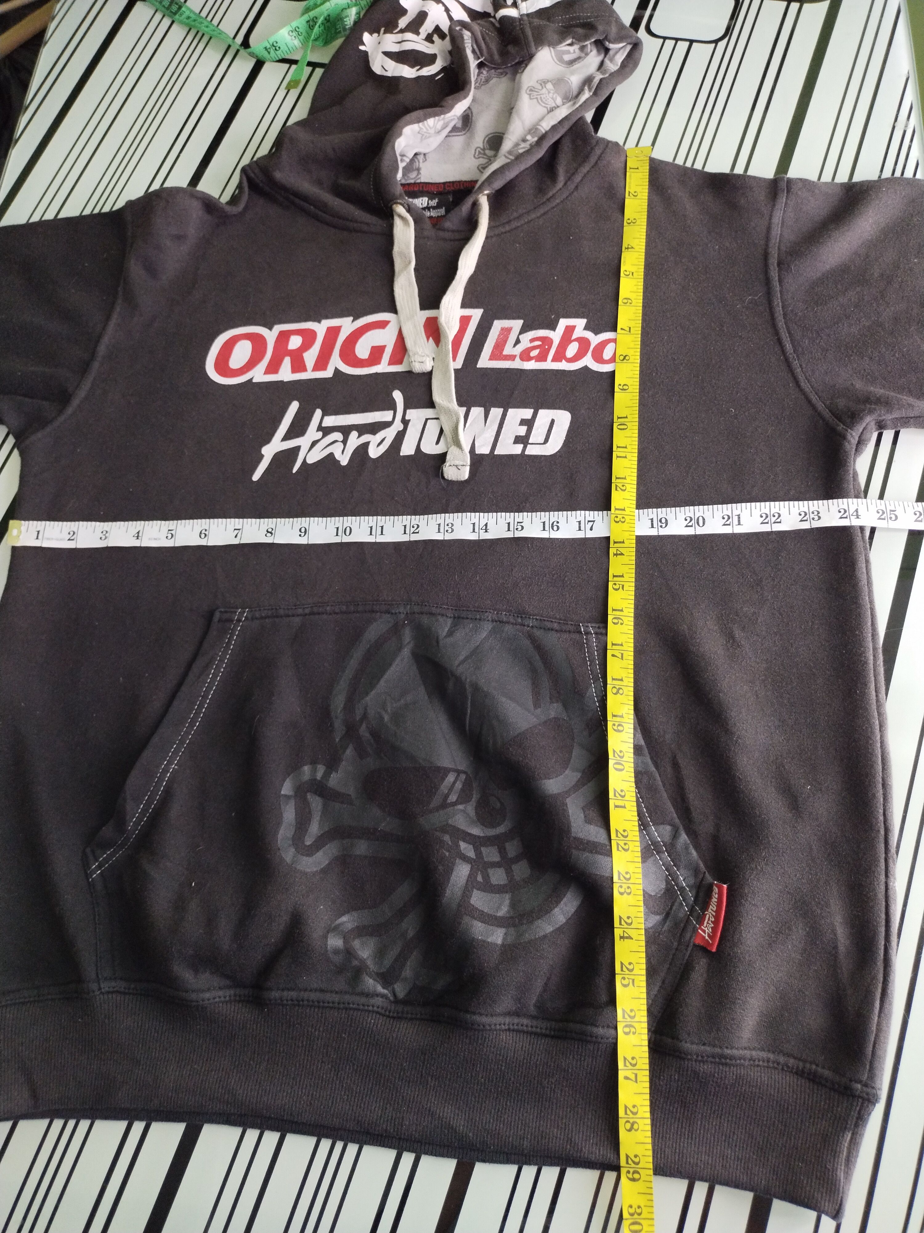 Japanese Brand 🔥 Vtg Origin Labo X Hardtuned Big Print Skull Hoodie Size US L / EU 52-54 / 3 - 18 Thumbnail