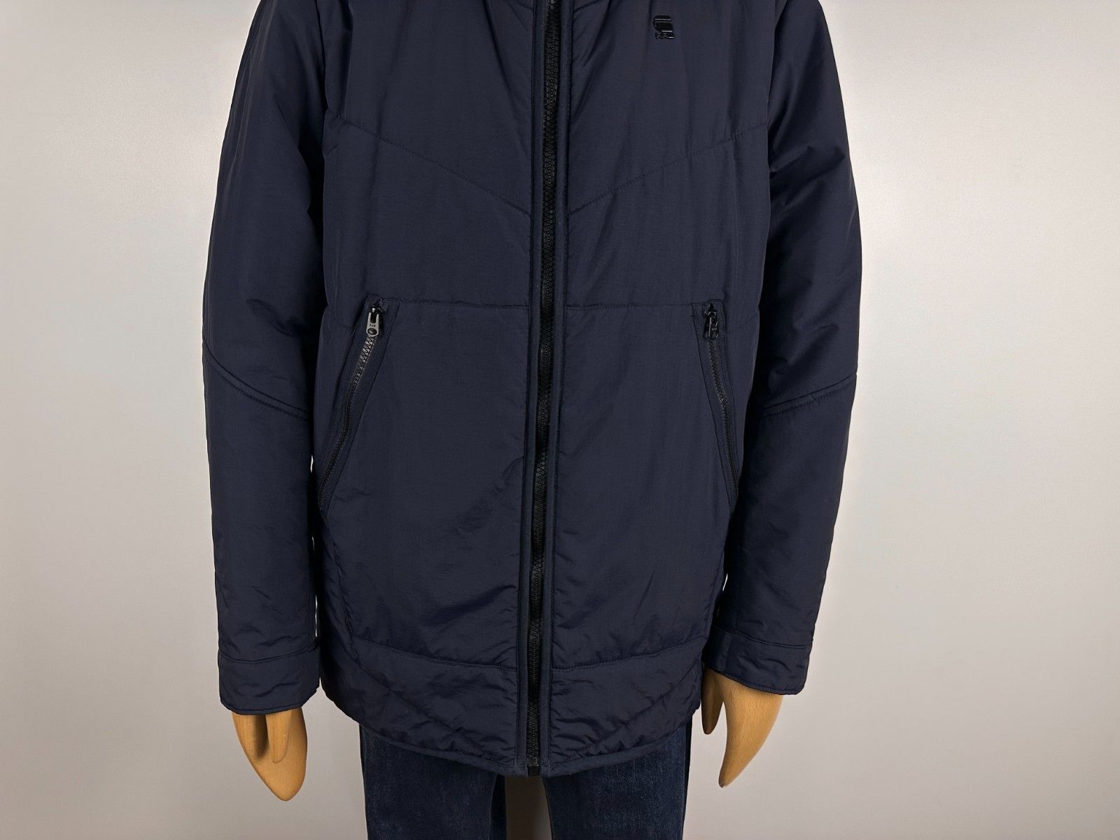 G-Star G Star Strett Short Chevron Parka Winter Navy Jacket Size L Size US L / EU 52-54 / 3 - 3 Thumbnail