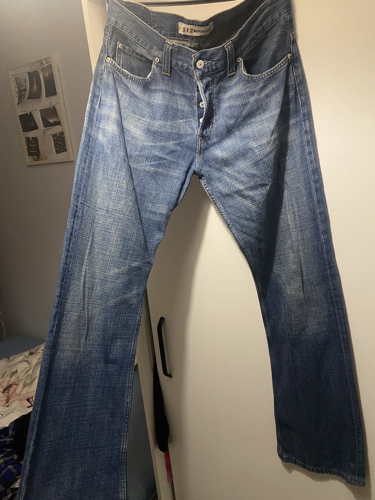 Levi's Vintage Clothing Rare vintage bootcut levis denim trousers 00s Size US 33 - 10 Thumbnail