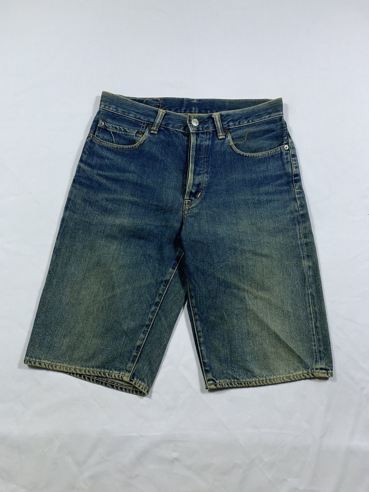 Blue Blue Japan BLUE BLUE JAPAN DENIM SELVEDGE SHORT Size US 30 / EU 46 - 1 Thumbnail