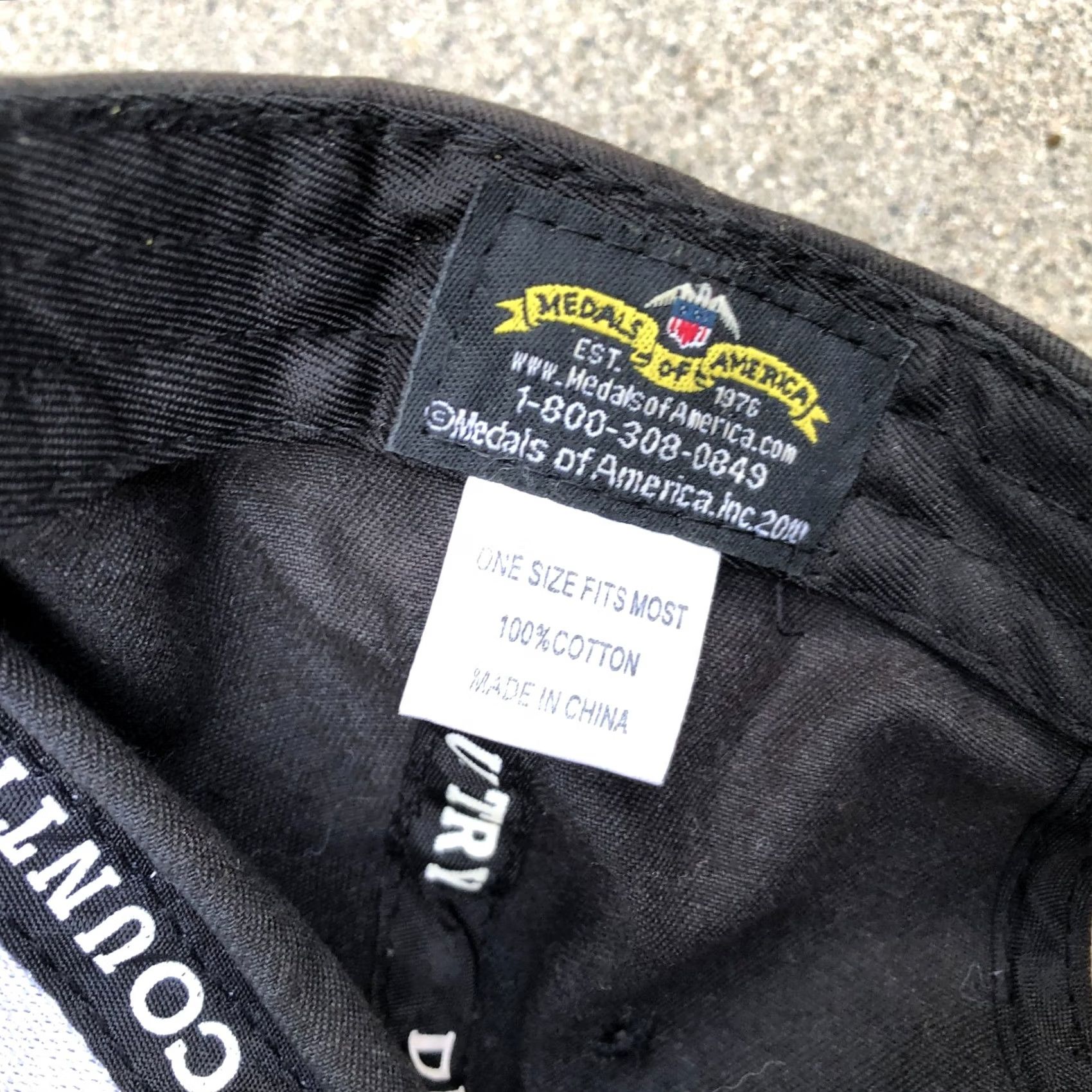 Vintage VTG Medals of America Airborne All The Way Hat Mens One Size Black Adjustable Baseball Cap Size ONE SIZE - 4 Thumbnail