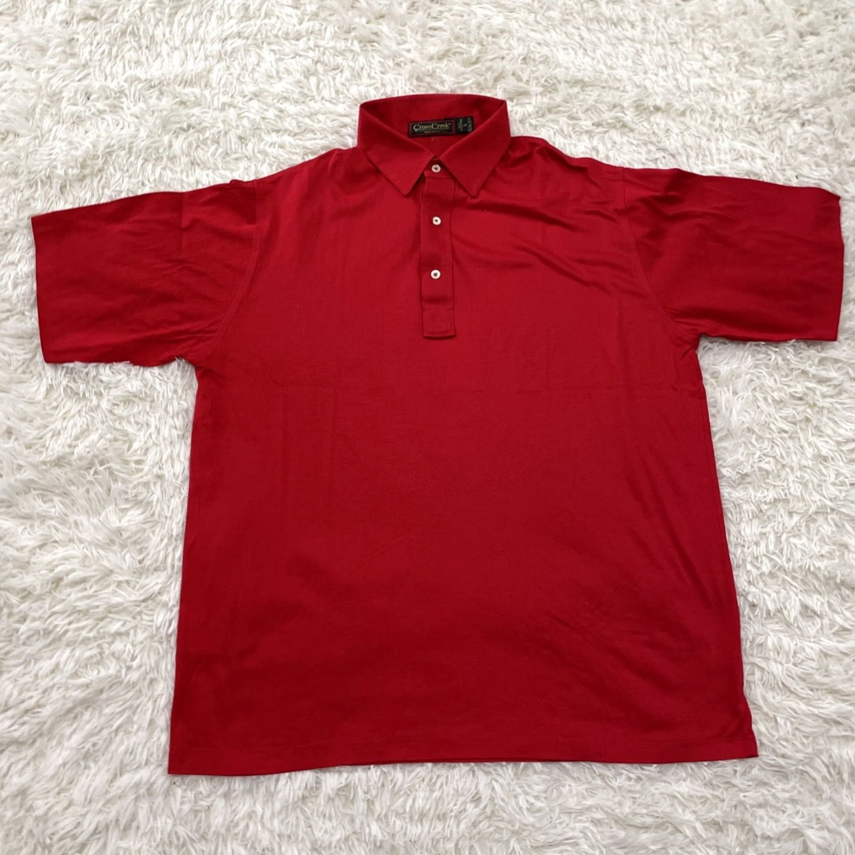 Vintage CROSS CREEK Red Polo Shirt Men L Vintage 90s Classic Preppy Golf Retro Shirt Size US L / EU 52-54 / 3 - 3 Thumbnail