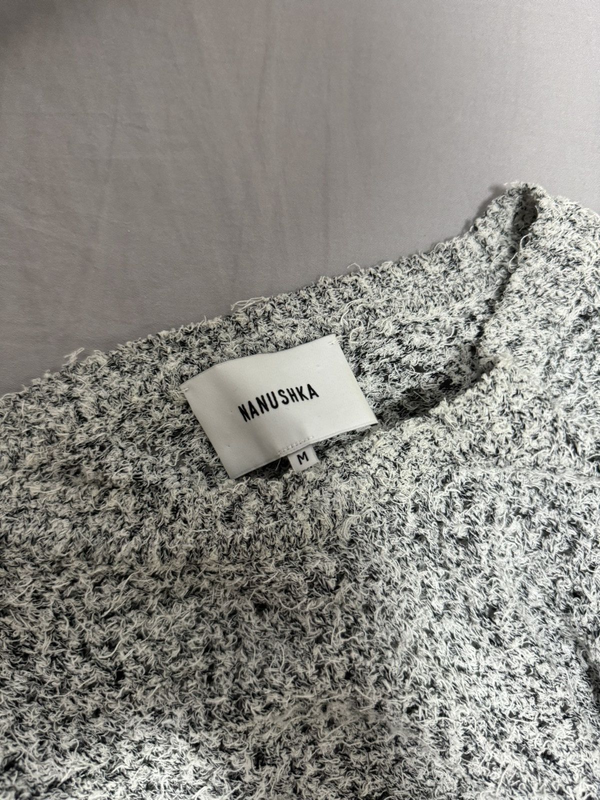 Nanushka Grey Knitted Sweater Size US M / EU 48-50 / 2 - 3 Thumbnail
