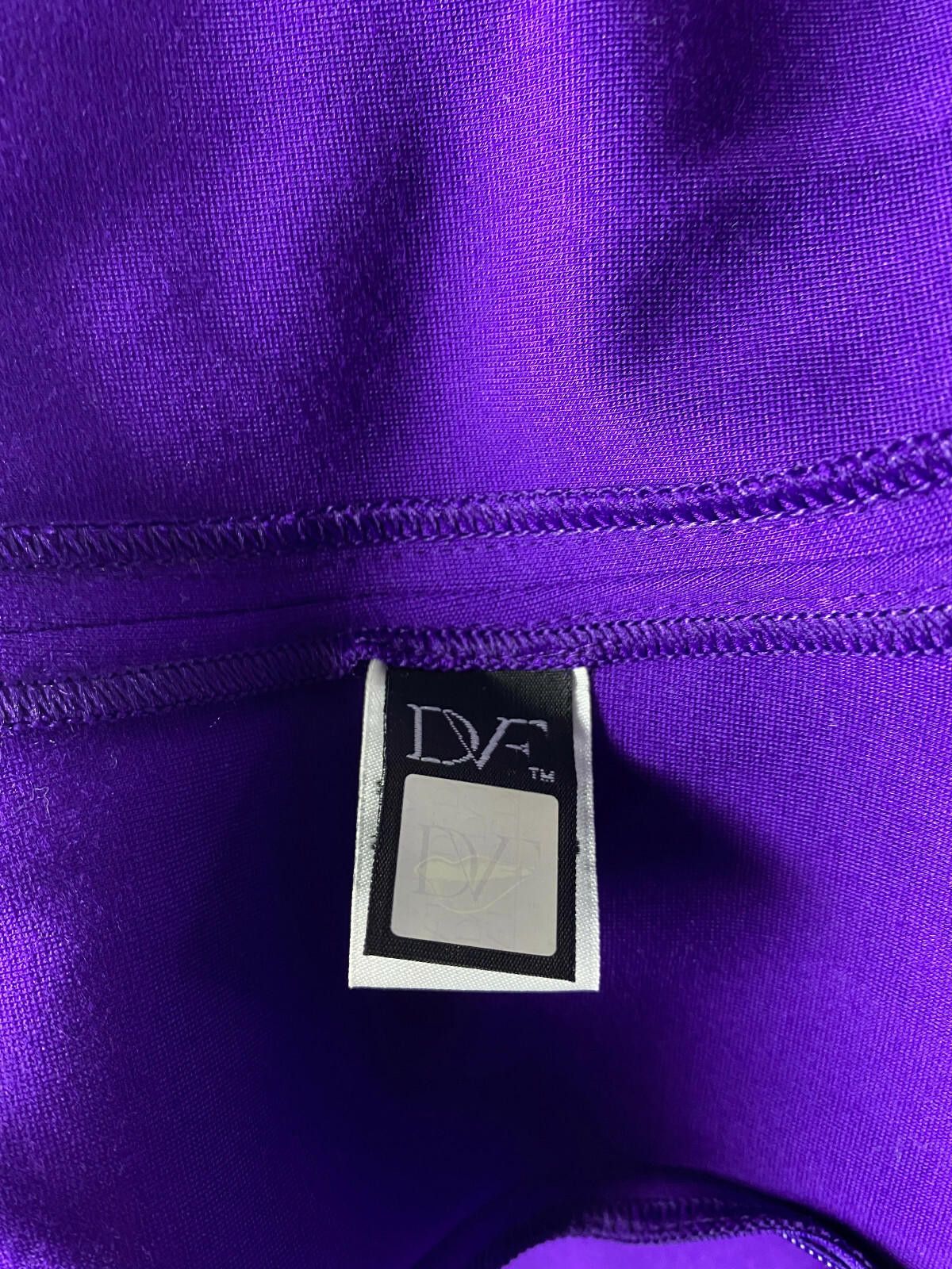 Diane von Furstenberg Diane von Furstenberg Purple Bodycon Tank Mini Dress Size 8 Size M / US 6-8 / IT 42-44 - 11 Thumbnail