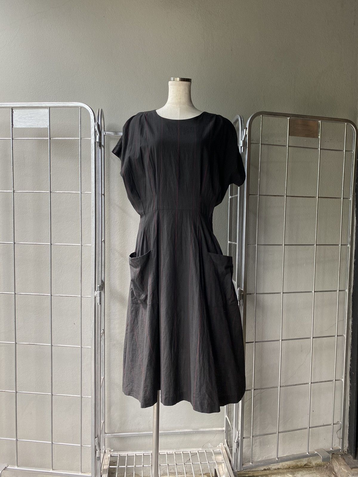 Y's × Yohji Yamamoto Y's Yohji Yamamoto Vintage Black Pocket Dress Size M / US 6-8 / IT 42-44 - 16 Thumbnail