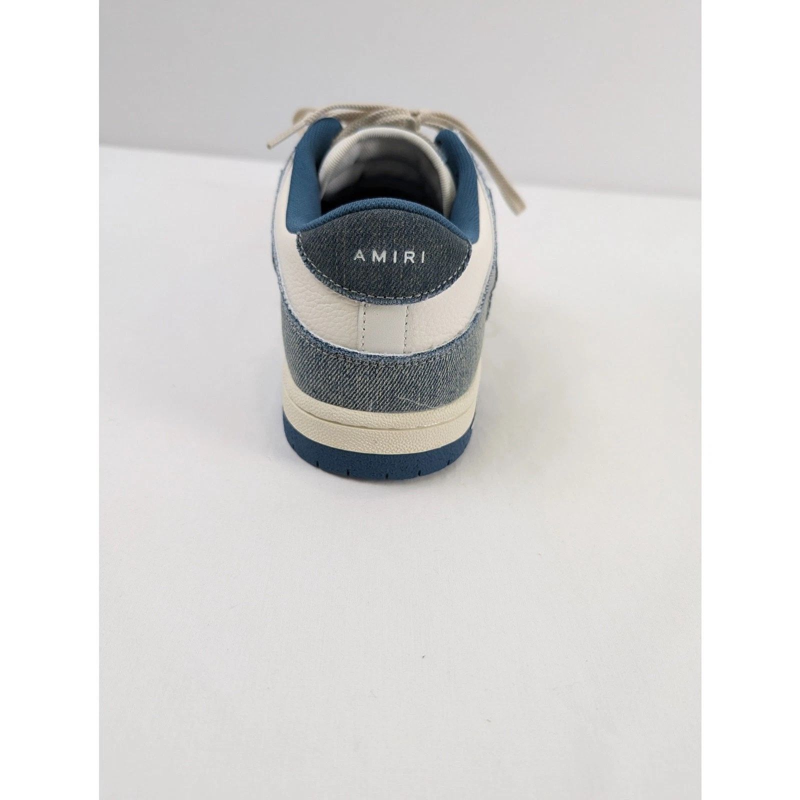 Amiri o1rshd1 Vintage Denim Skel Top Low in Slate Blue Size US 11 / EU 44 - 11 Thumbnail