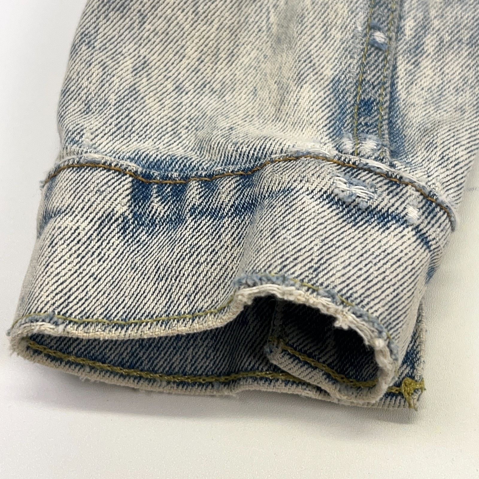 Levi's Levis Acid Wash Denim Jean Trucker Jacket Cloud Blue S Small Size US S / EU 44-46 / 1 - 4 Thumbnail