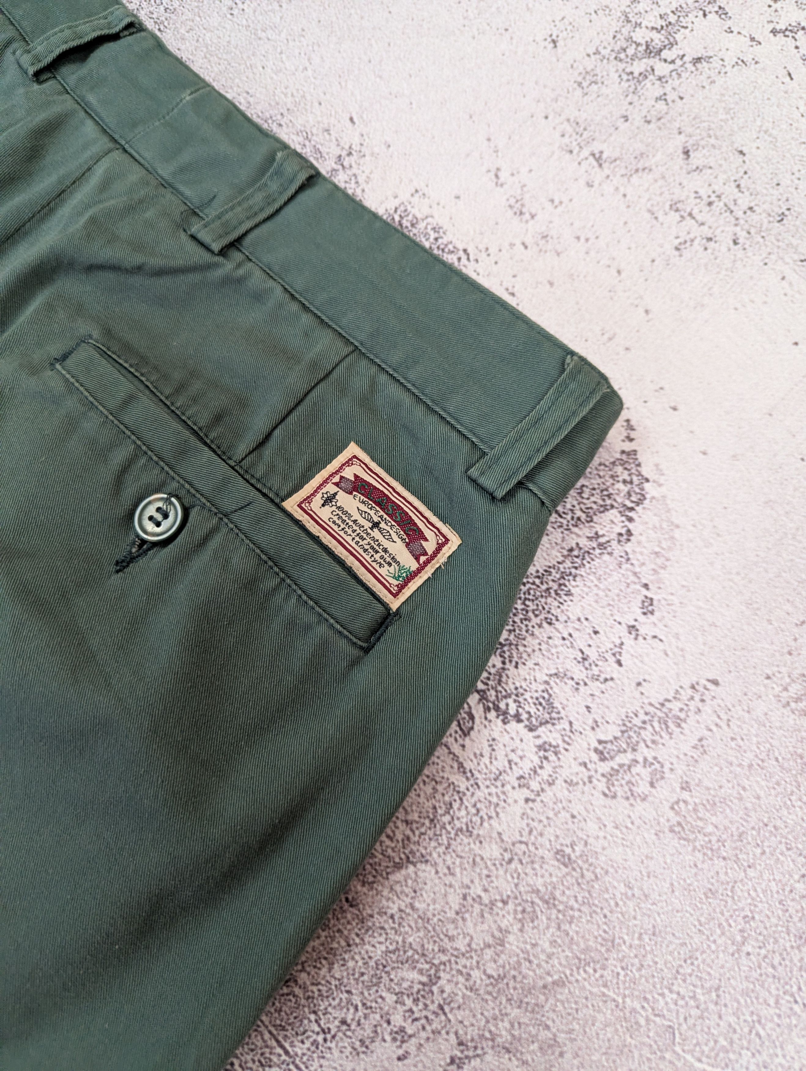 Vintage Vintage French Work Pleated Chino Pants W32 Size US 32 / EU 48 - 19 Thumbnail