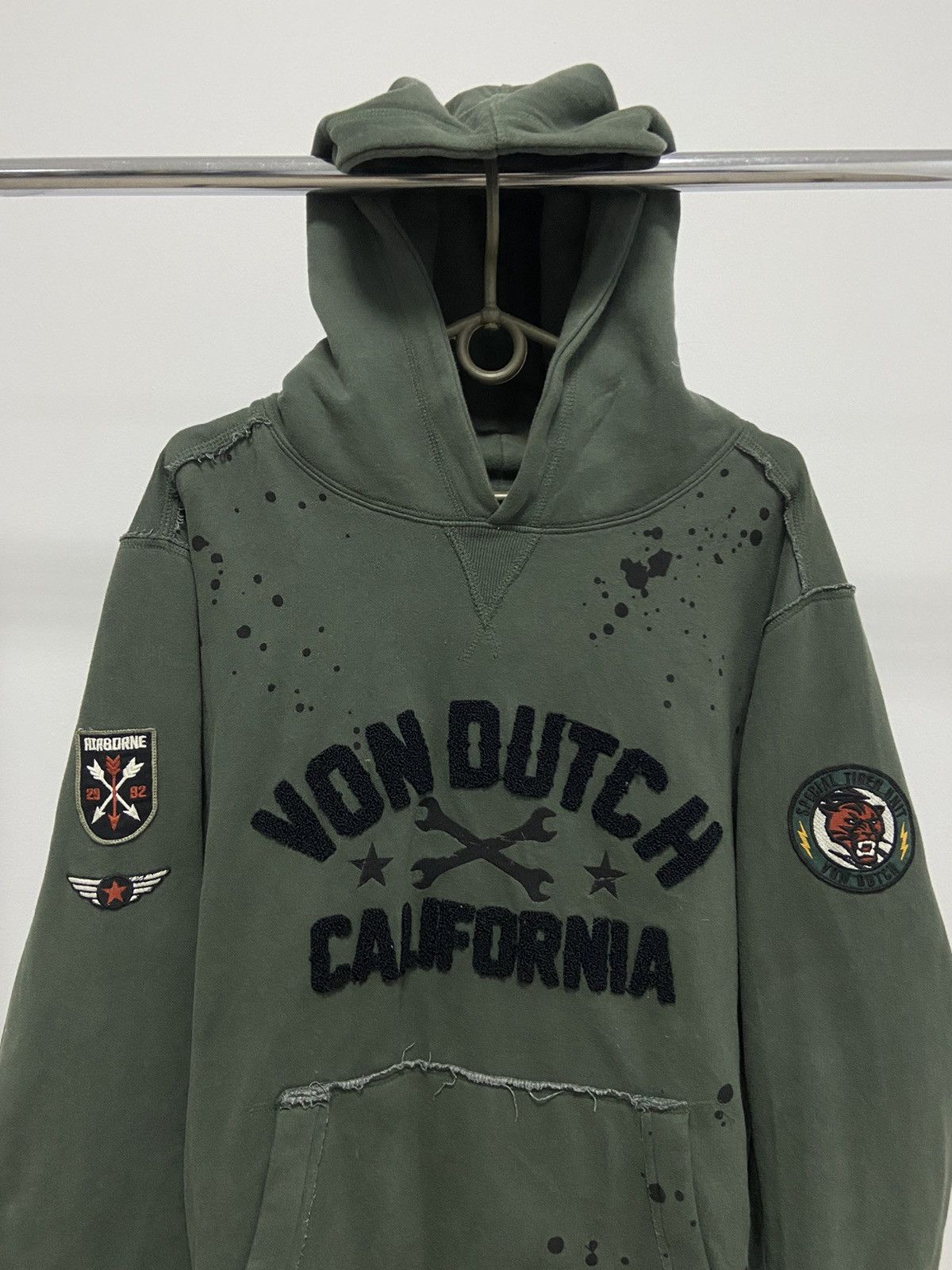 Vintage × Von Dutch Von Dutch Vintage Hoodie Big Logo Airborne Style Y2K Size US L / EU 52-54 / 3 - 2 Thumbnail