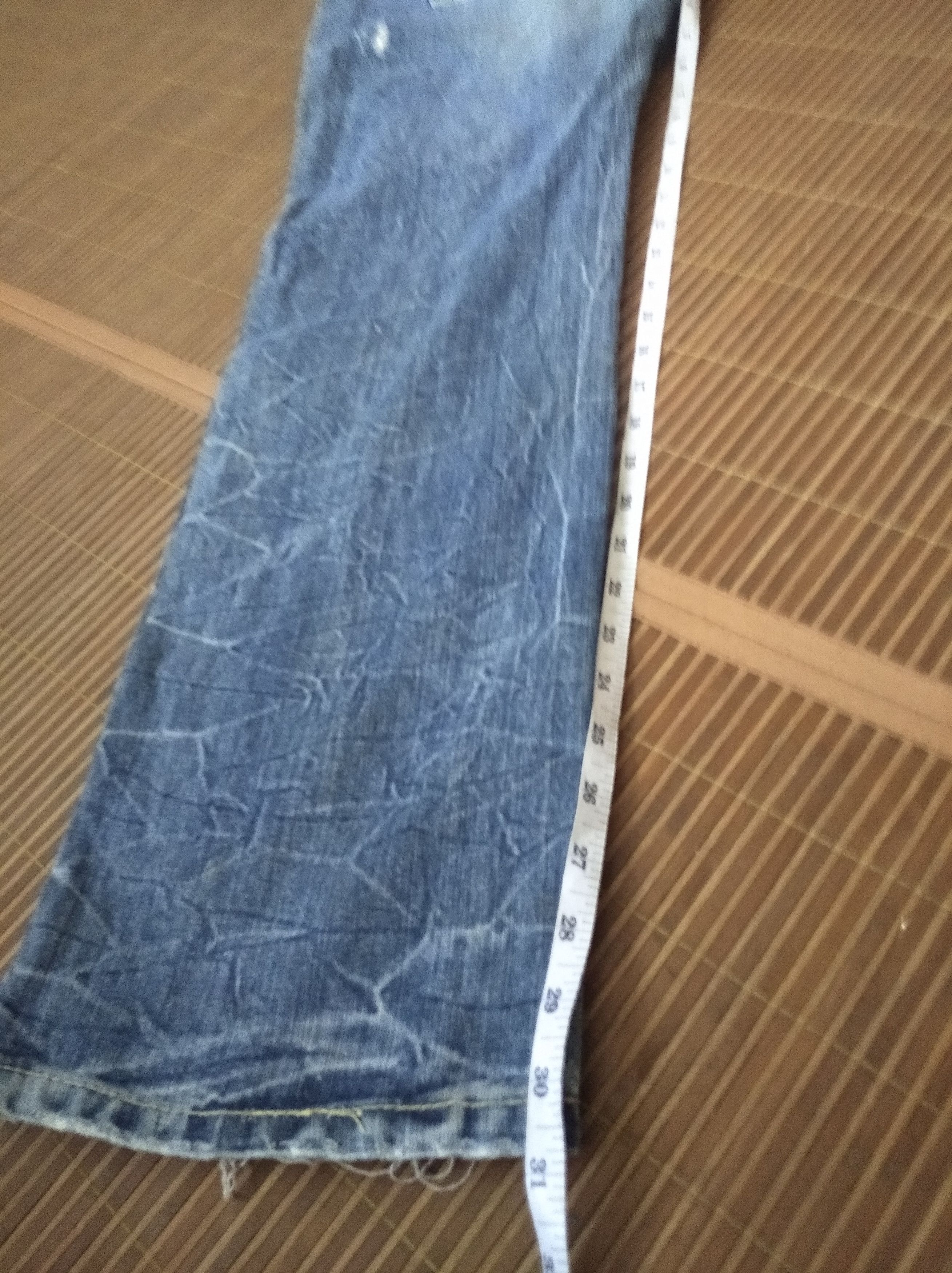 If Six Was Nine × Japanese Brand Vintage’90s🔥Daily Topics🔥Distressed Rusty Light Blue Jeans Size US 32 / EU 48 - 10 Thumbnail