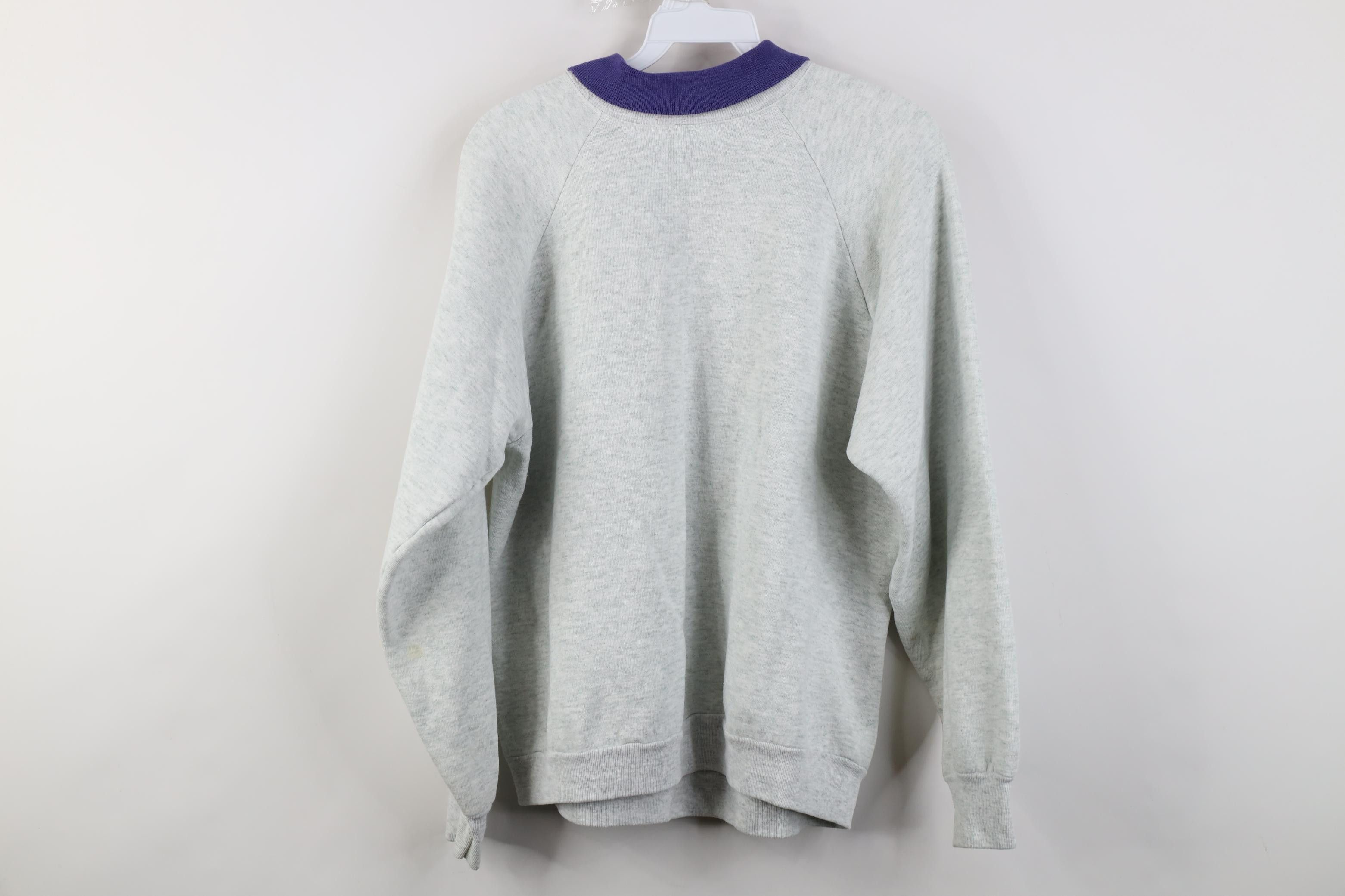 Vintage Vintage 90s Streetwear Grandma Collared Sweatshirt USA Size L / US 10 / IT 46 - 13 Thumbnail