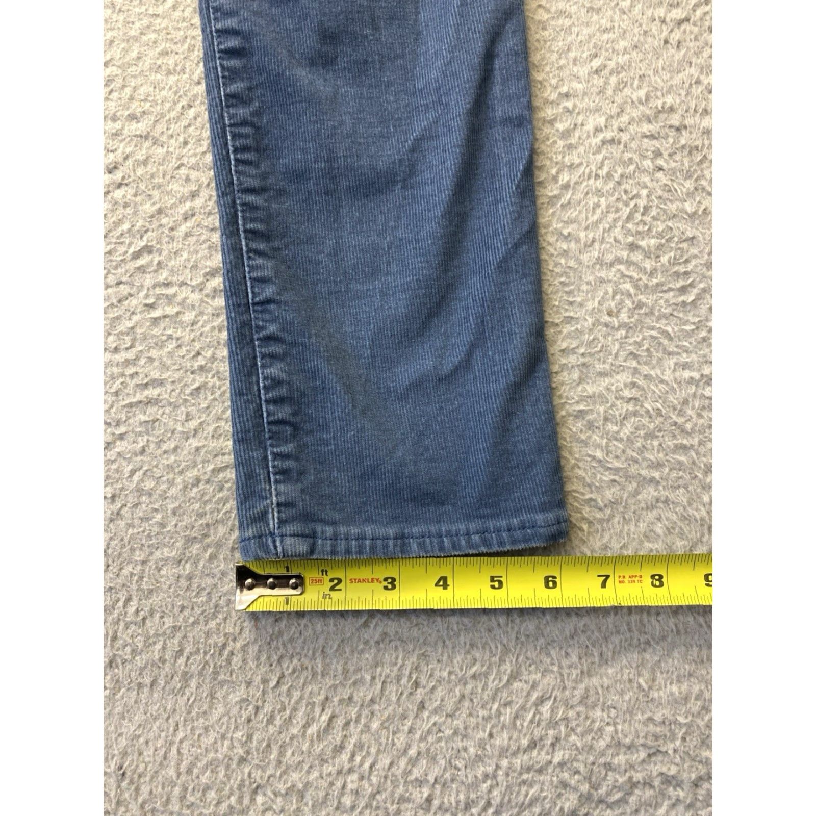 Gap GAP 1969 Garment Dyed Corduroy Jeans Pants Men’s 31x34 Blue Casual Comfort Denim/Jeans Size US 31 - 7 Thumbnail